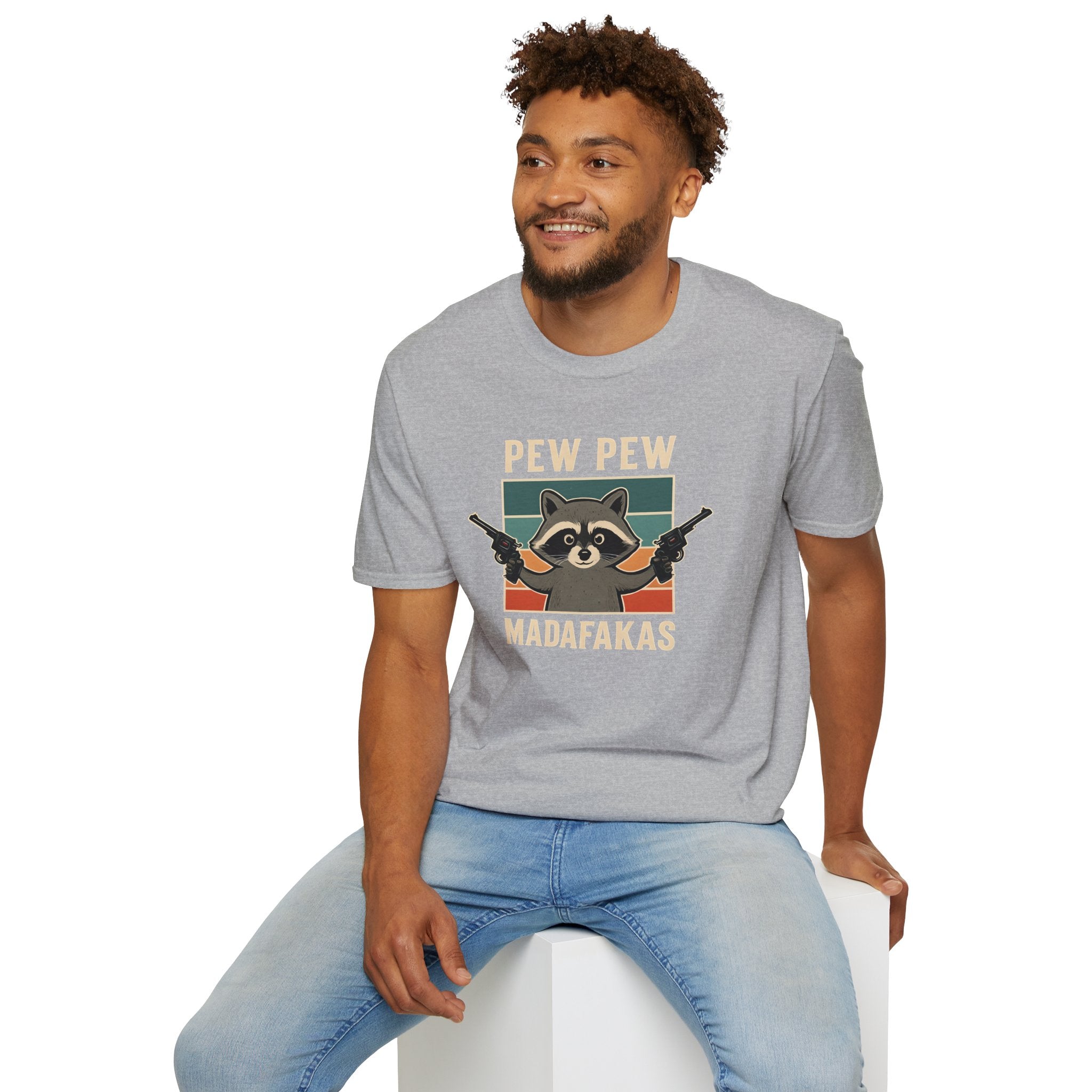Pew Pew Raccoon Unisex T-Shirt
