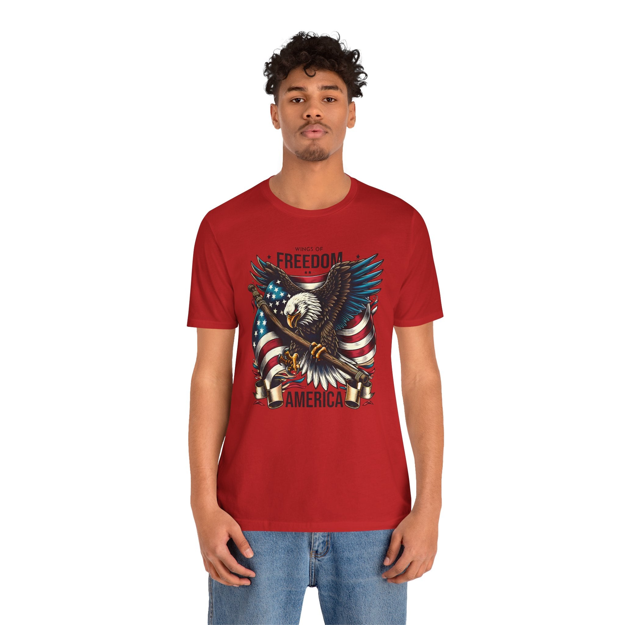Patriotic Eagle T-Shirt – Freedom America Graphic Tee