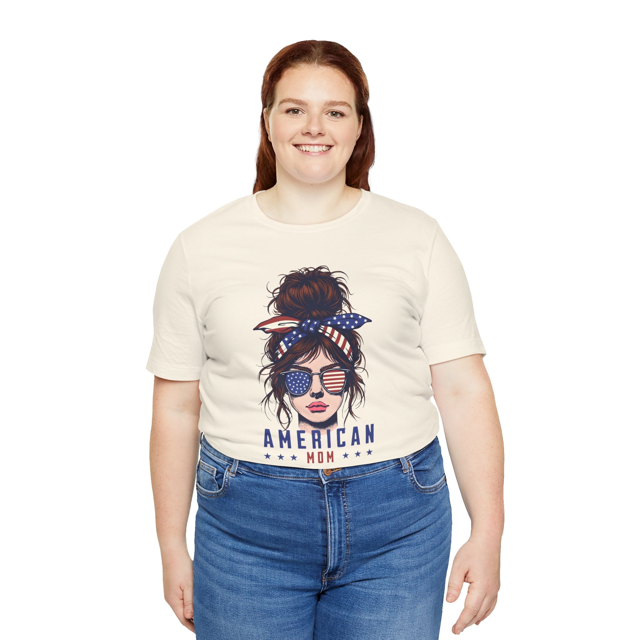 American Mom T-Shirt – Patriotic Mom Graphic Tee