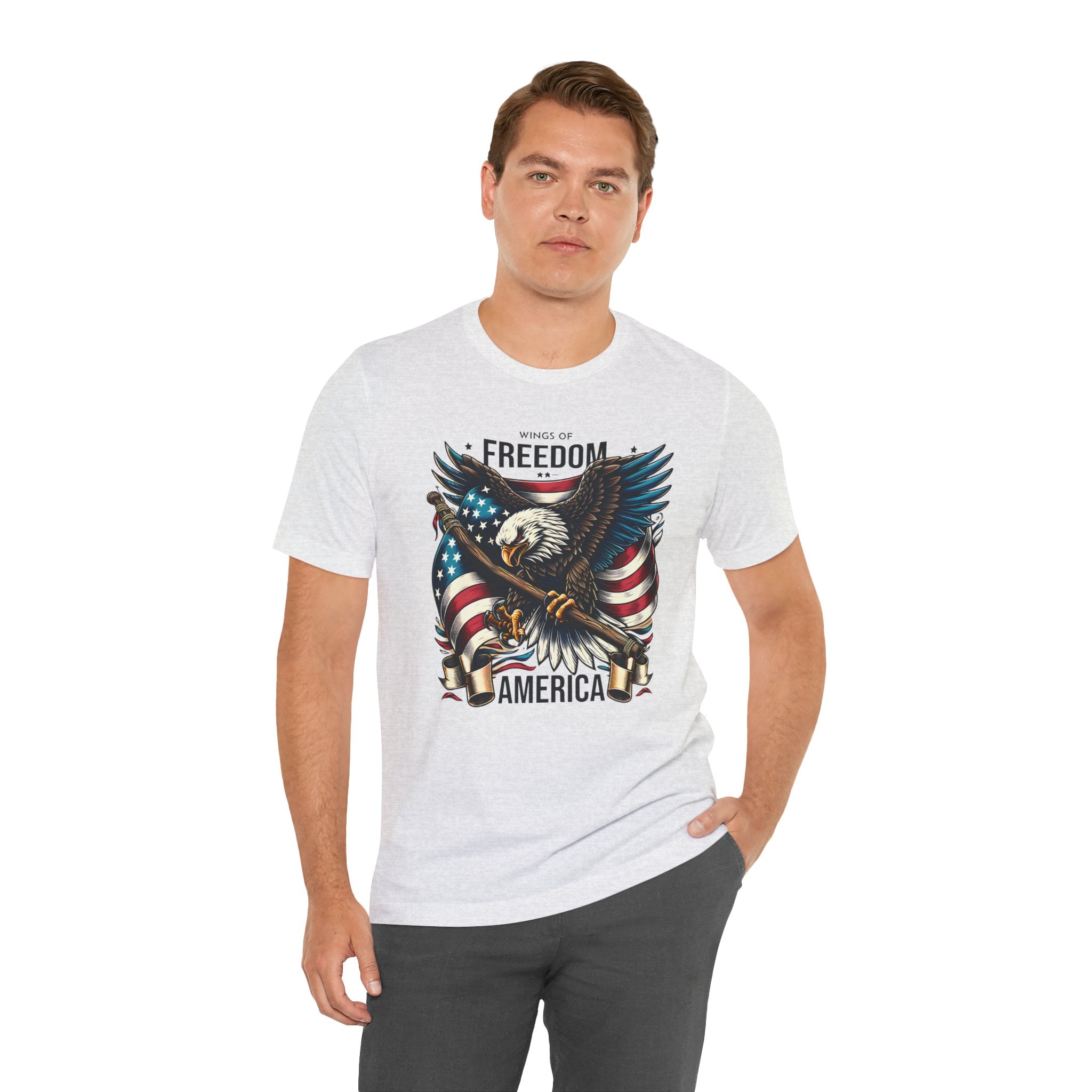 Patriotic Eagle T-Shirt – Freedom America Graphic Tee