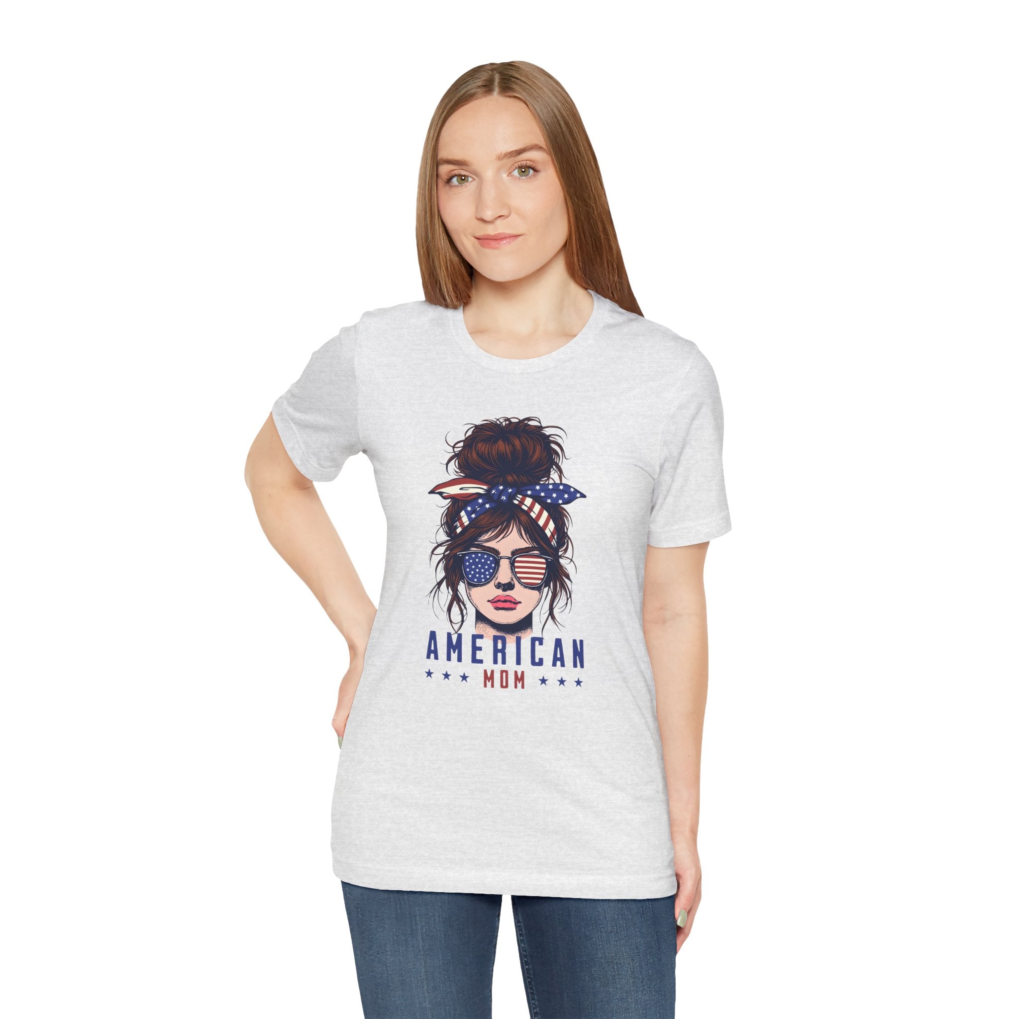 American Mom T-Shirt – Patriotic Mom Graphic Tee