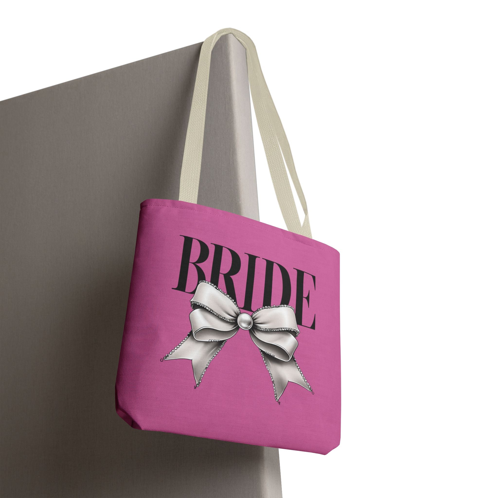 Bride Tote Bag with Bow Design