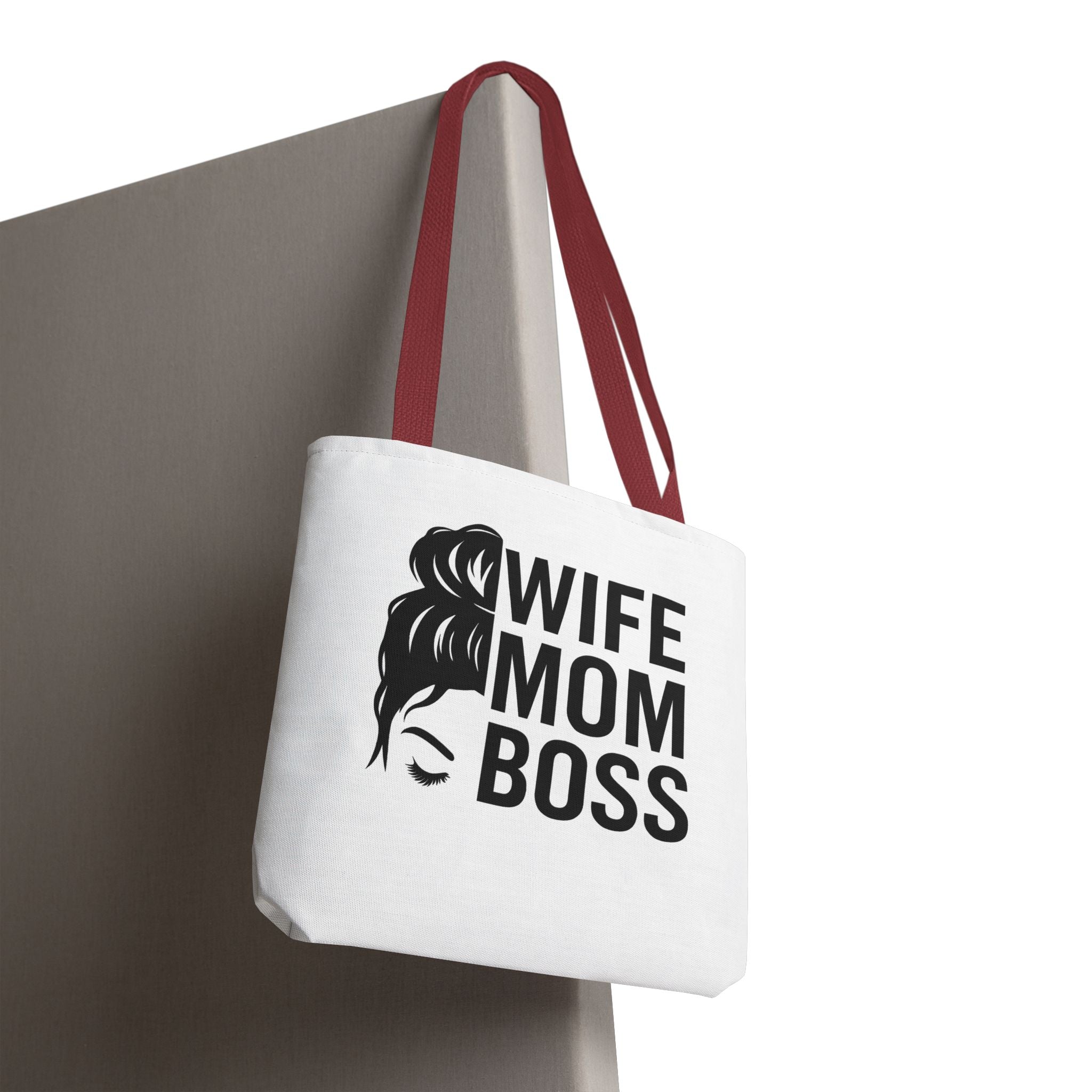 Wife Mom Boss Tote Bag - Chic, Durable Tote for Moms, Stylish Carry-All, Gift for Mother's Day, Work, and Everyday Use