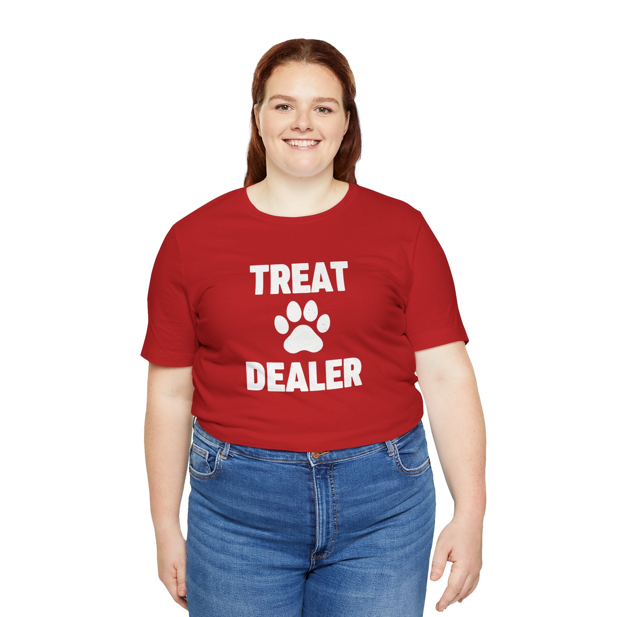 Treat Dealer T-Shirt — Funny Paw Print Tee for Dog Lovers