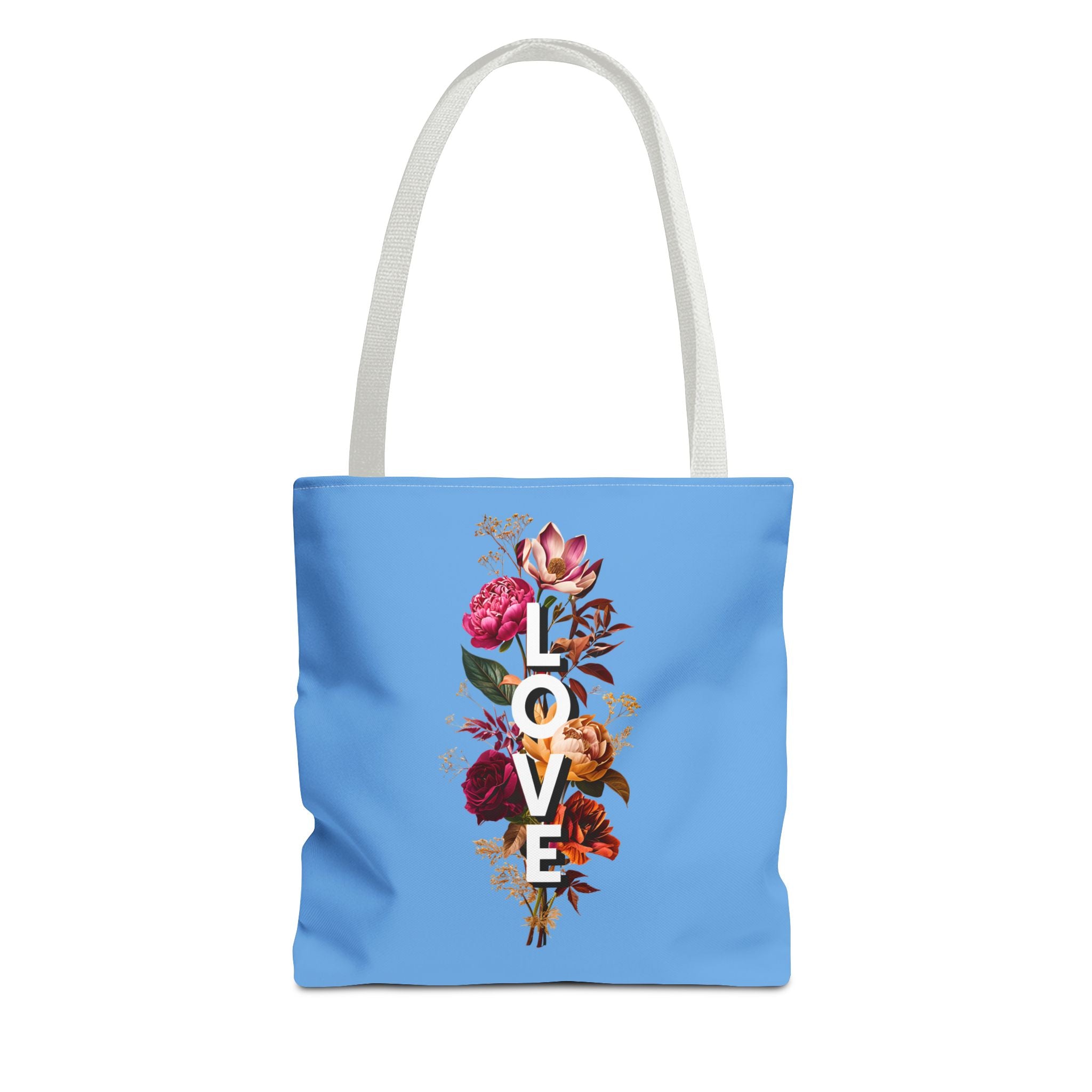 Floral Love Tote Bag - Colorful AOP Design for Everyday Style
