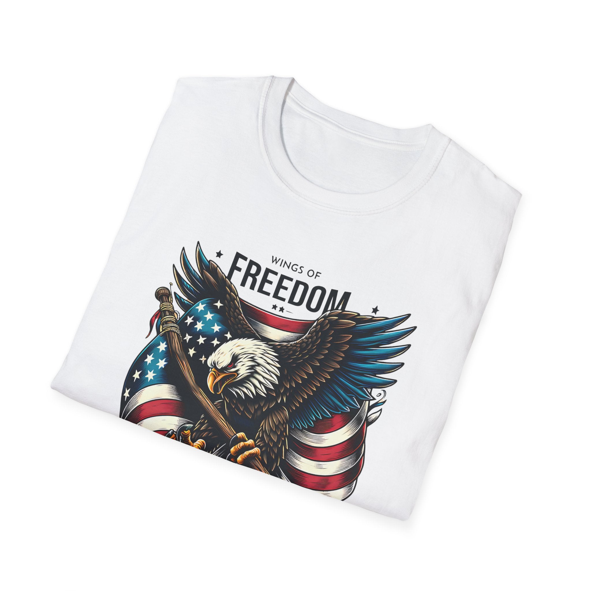 Freedom Eagle T-Shirt — American Flag USA Patriotic Tee (America)