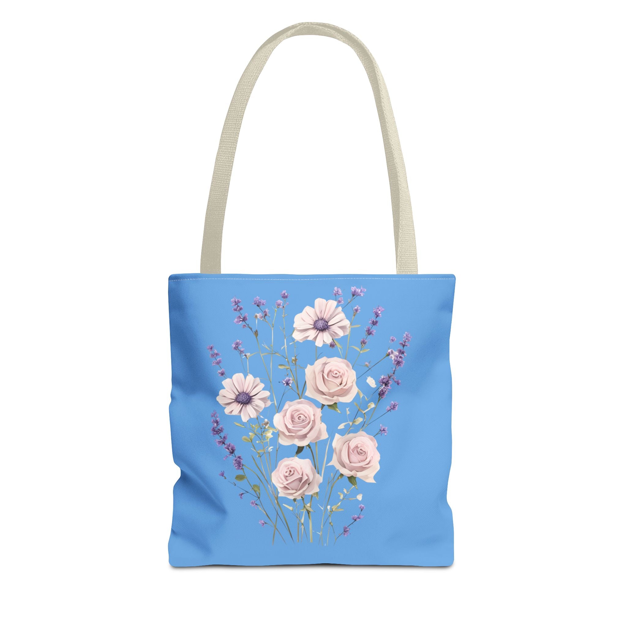 Floral Print Tote Bag - Vibrant Summer Shopping Bag