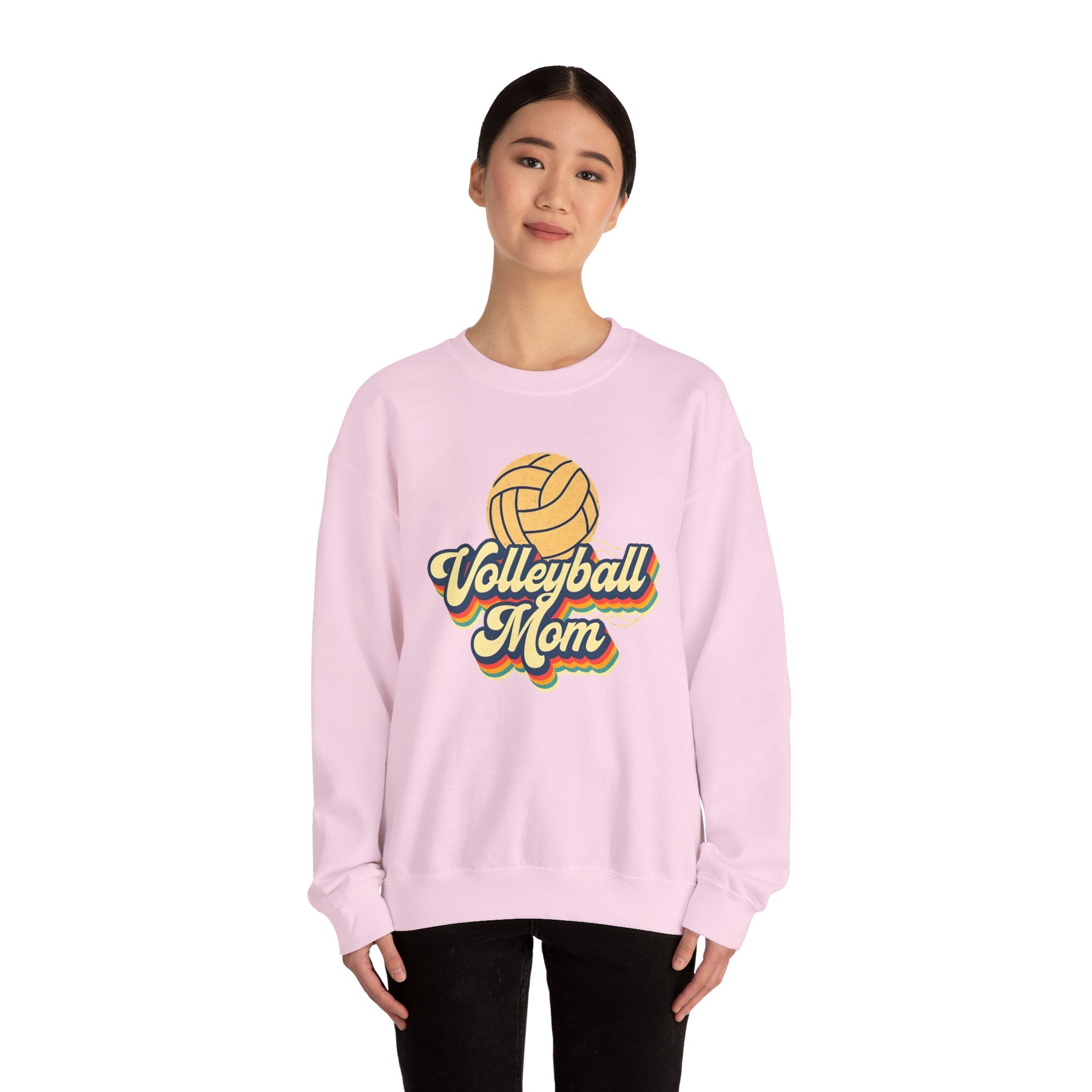 Volleyball Mom Sweatshirt - Cozy Crewneck for Sports Lovers, Gift for Volleyball Moms, Comfortable Athletic Apparel, Perfect for Game [...]