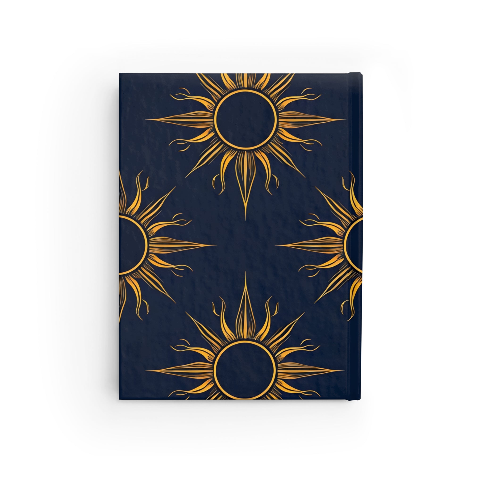 Golden Sunburst Journal - Celestial Notebook, Astrology Journal, Gift for Writers, Daily Planner, Spiritual Diary