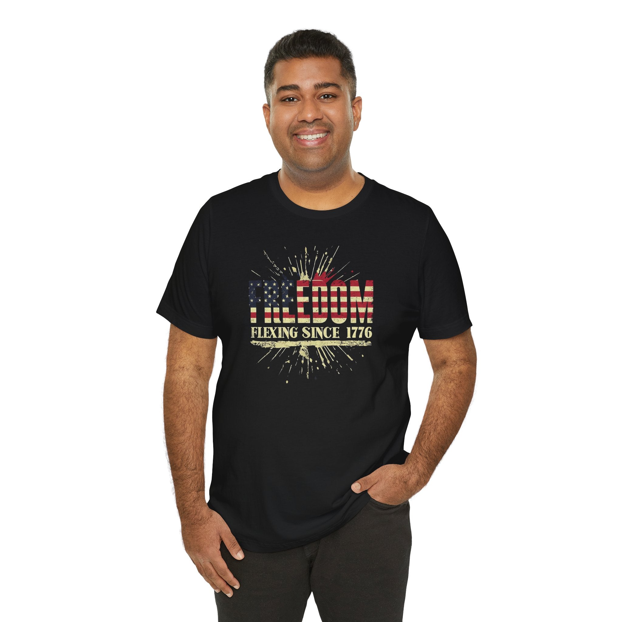 Freedom Flexing Since 1776 T-Shirt — Patriotic Fourth of July Tee