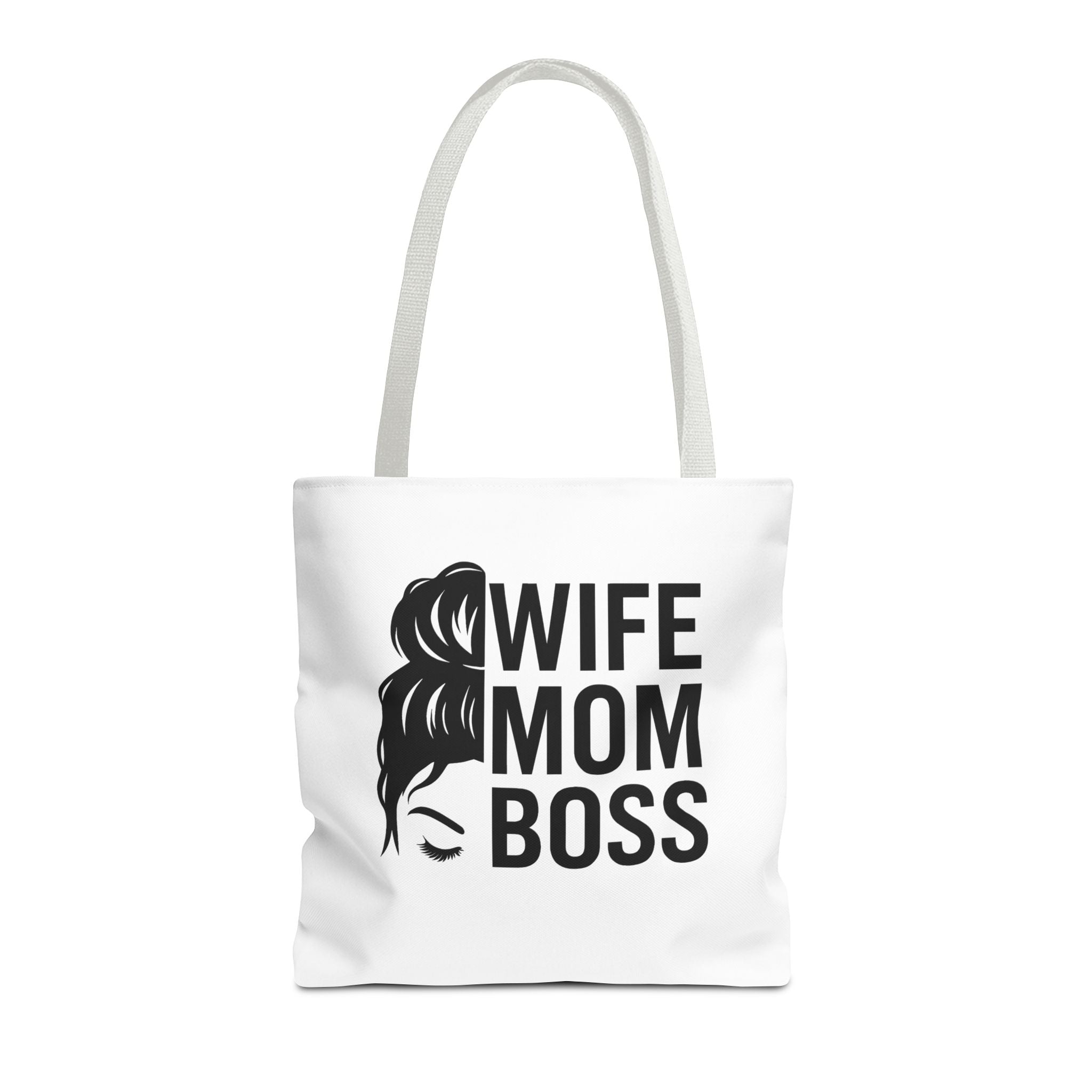 Wife Mom Boss Tote Bag - Chic, Durable Tote for Moms, Stylish Carry-All, Gift for Mother's Day, Work, and Everyday Use