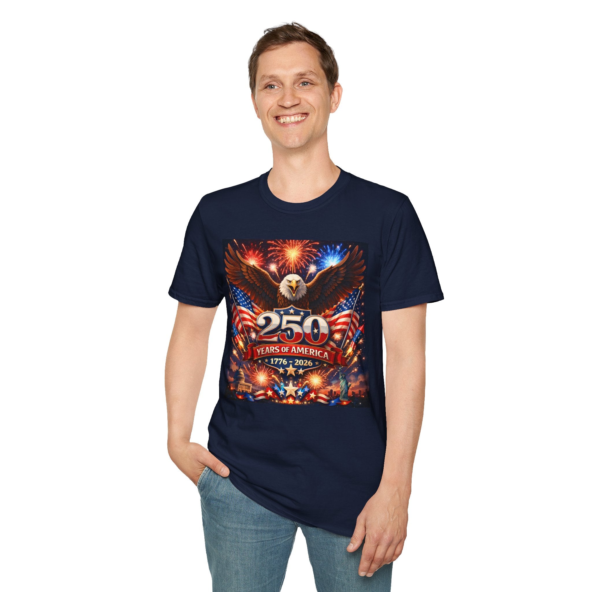 250 Years of America T-Shirt — Patriotic Eagle 1776–2026 Independence Day Tee