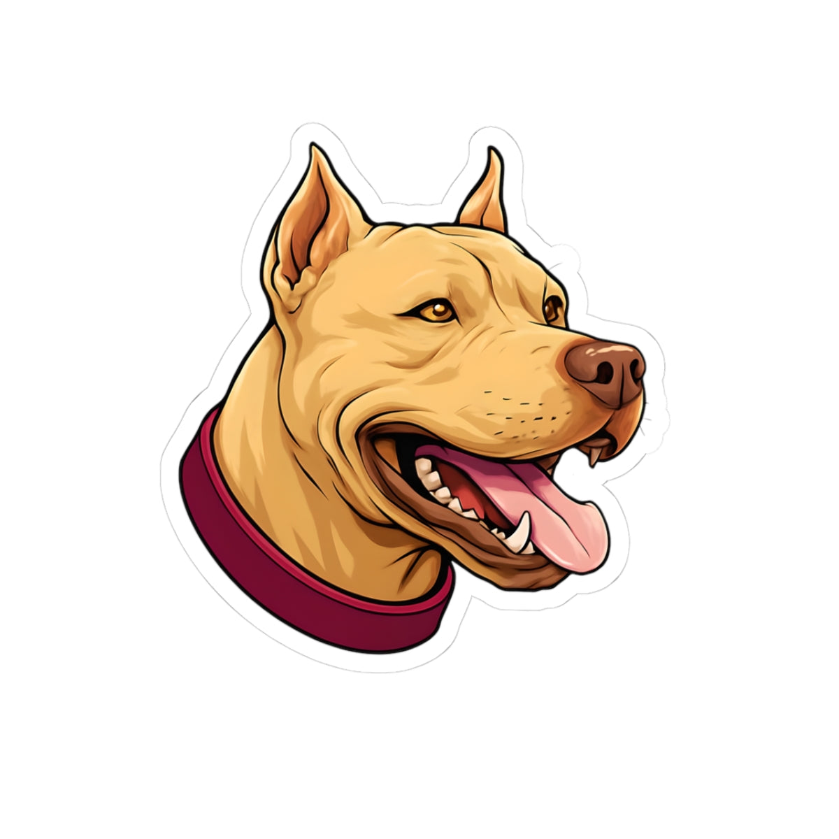 Pit Bull Dog Kiss-Cut Stickers - Perfect for Pet Lovers, Dog Owners & Gifts