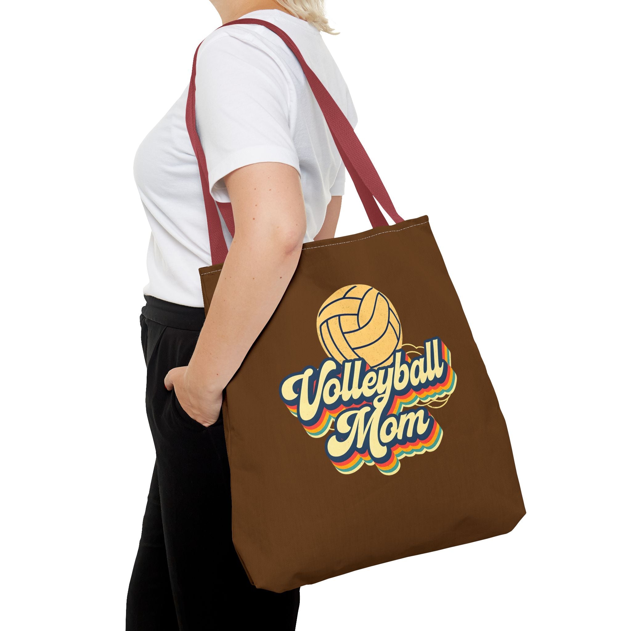 Volleyball Mom Tote Bag - Sports Mom Gift for Volleyball Matches and Games