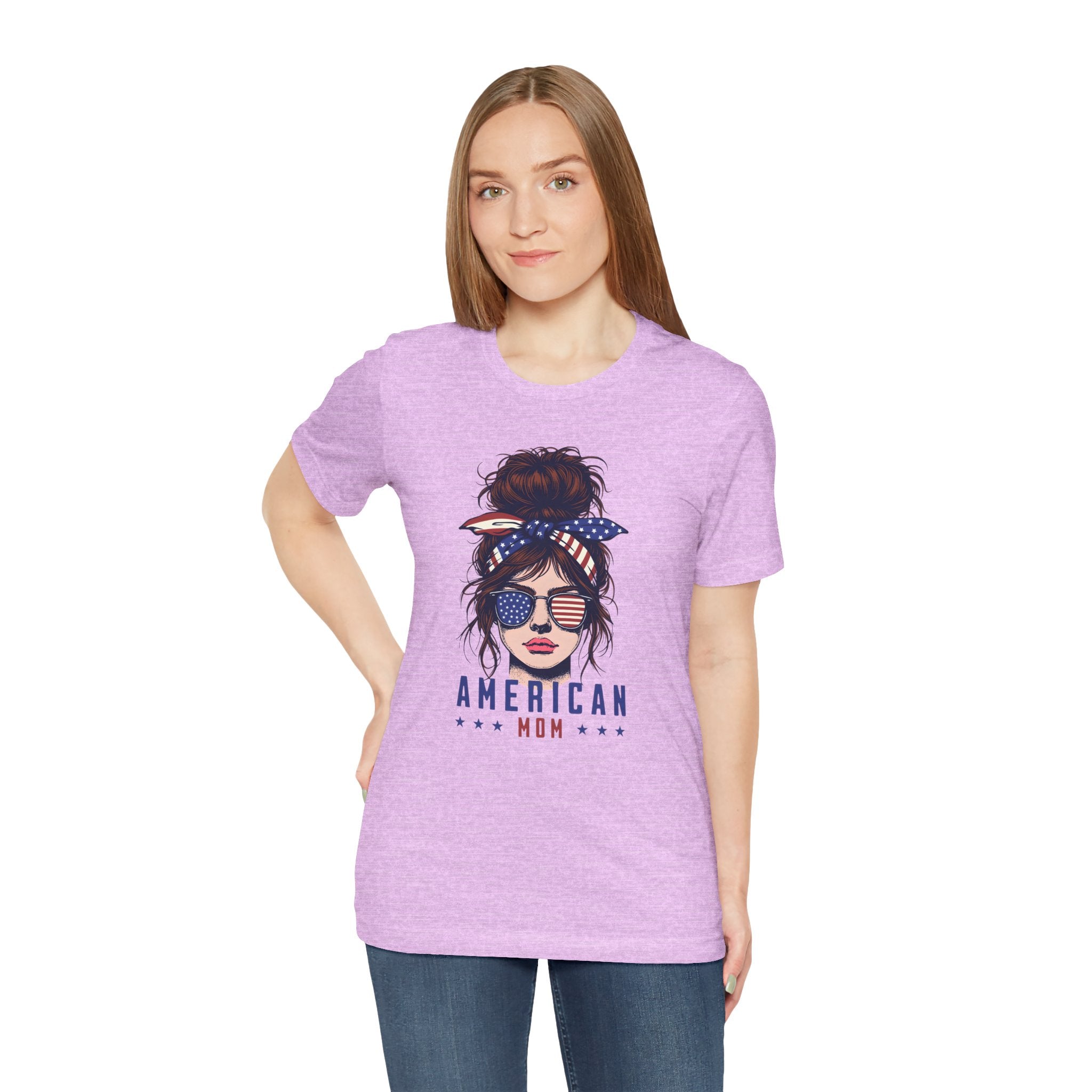 American Mom T-Shirt – Patriotic Mom Graphic Tee