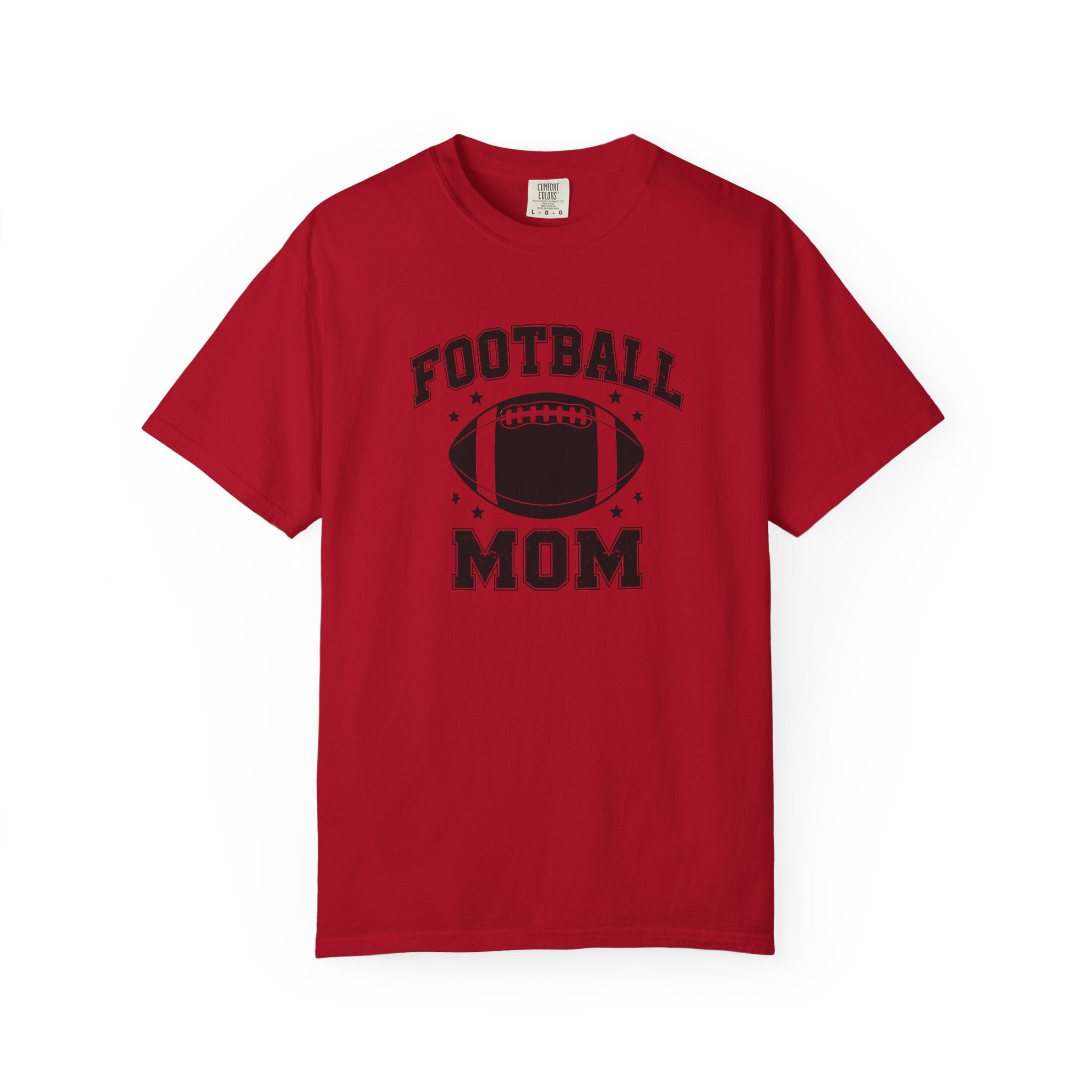 Football Mom T-Shirt, Unisex Garment-Dyed Tee for Game Day, Sports Mom Gift, Team Spirit Shirt, Casual Comfort Wear