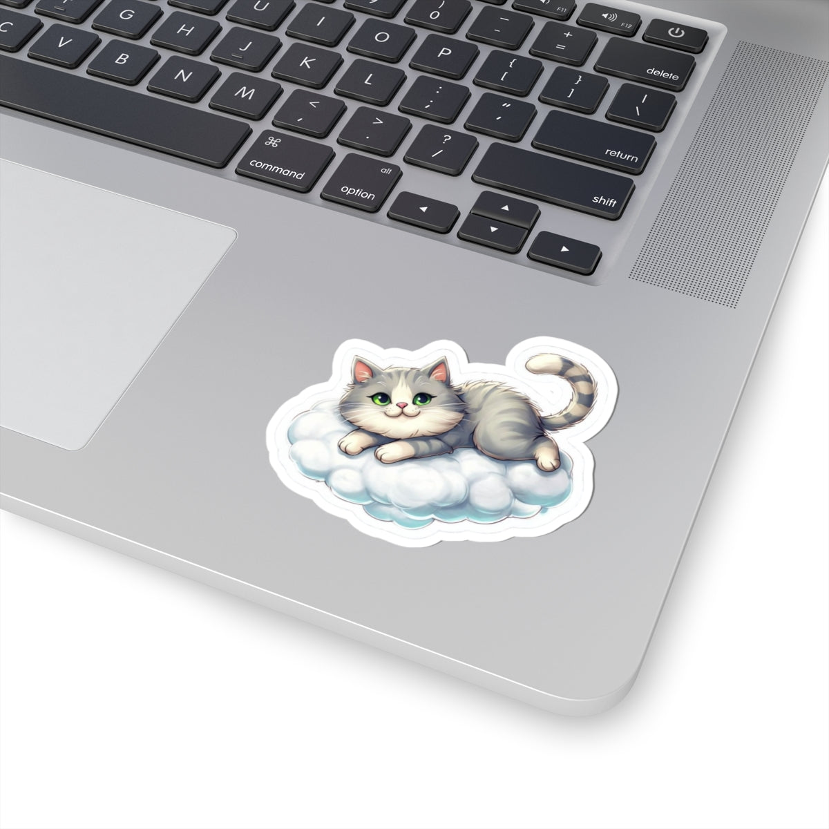 Cute Cat Cloud Kiss-Cut Stickers - Playful Pet Decor for Cat Lovers