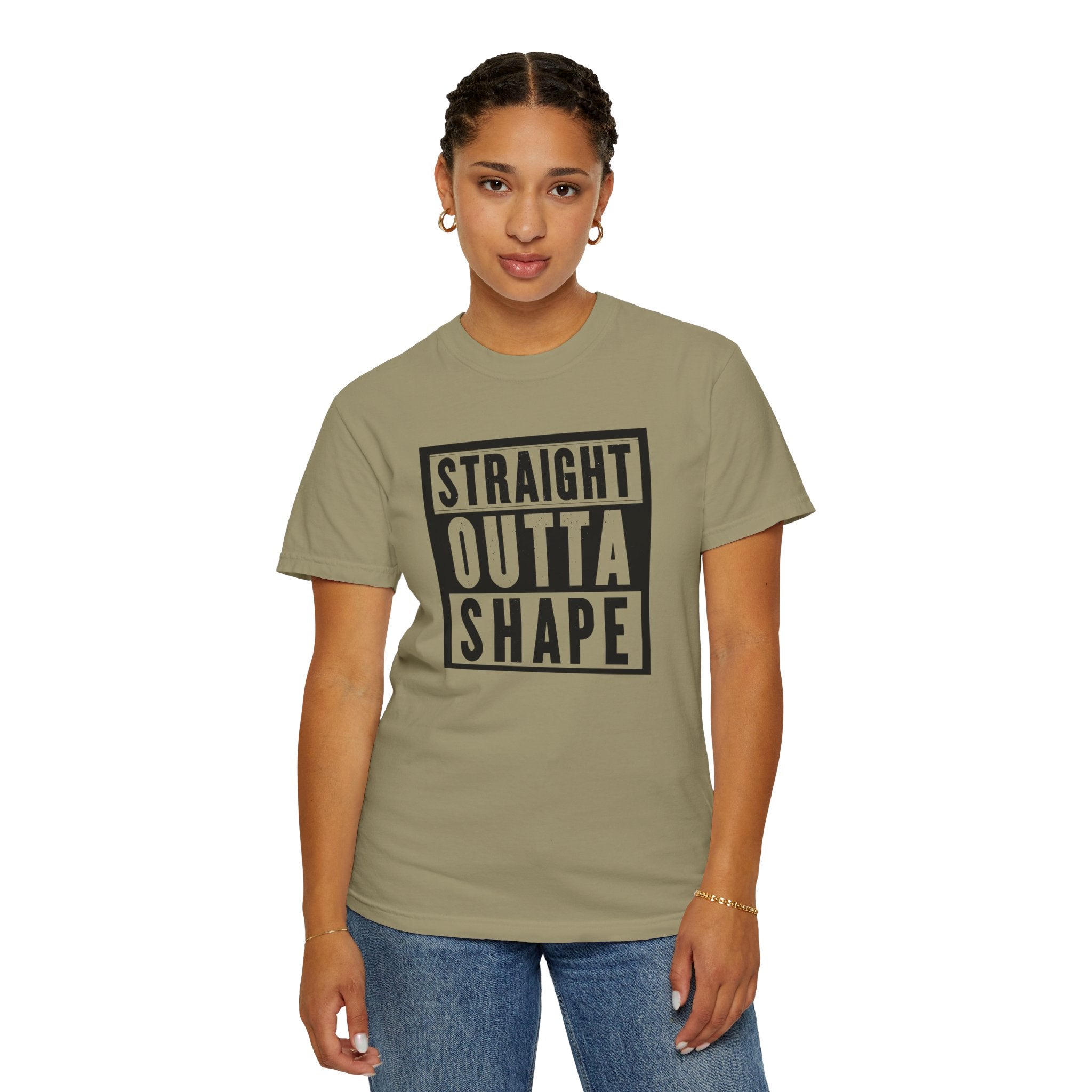 Shape Distorted Unisex Garment-Dyed T-shirt
