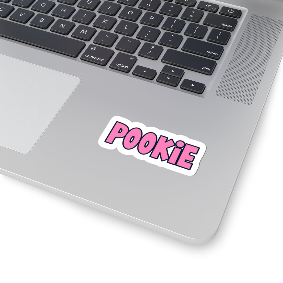 Colorful 'Pookie' Kiss-Cut Stickers for Personalizing Laptops and Gifts