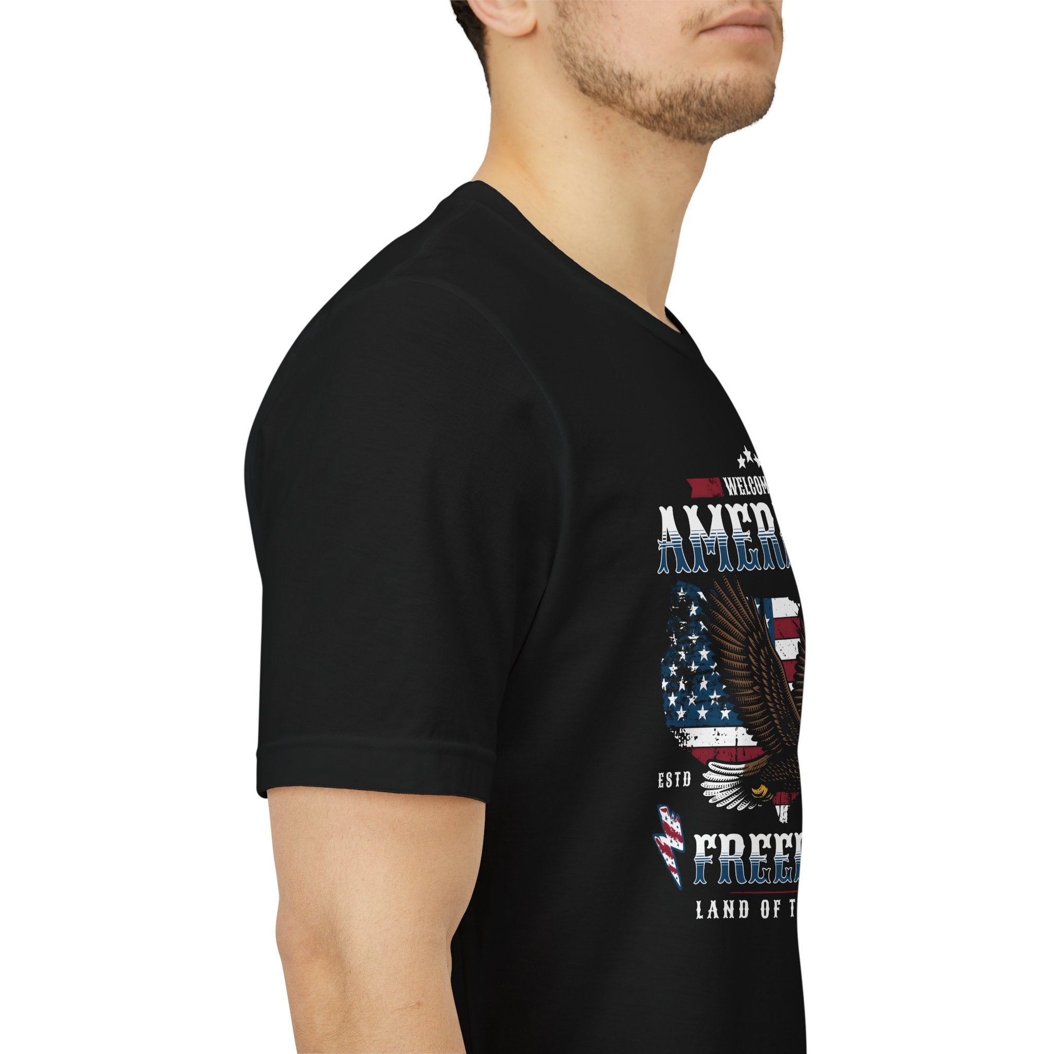 American Freedom Eagle T‑Shirt — Welcome to American, Land of the Free Patriotic Tee