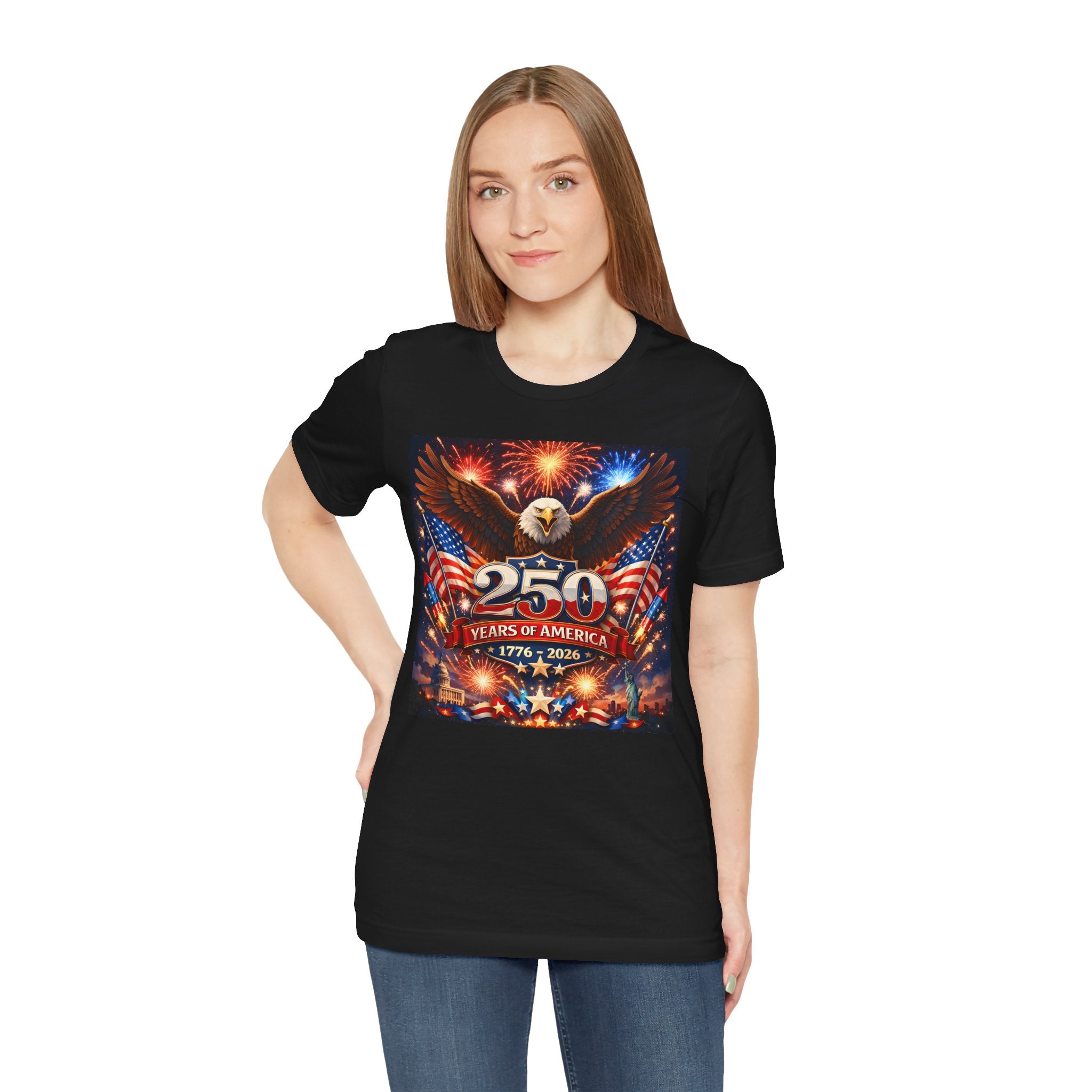 250 Years of America Eagle T-Shirt — 1776–2026 Patriotic Independence Day Tee