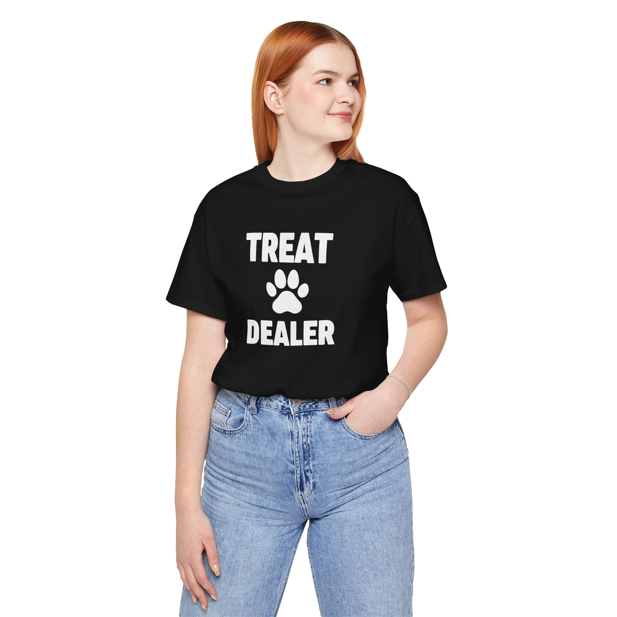 Treat Dealer T-Shirt — Funny Paw Print Tee for Dog Lovers