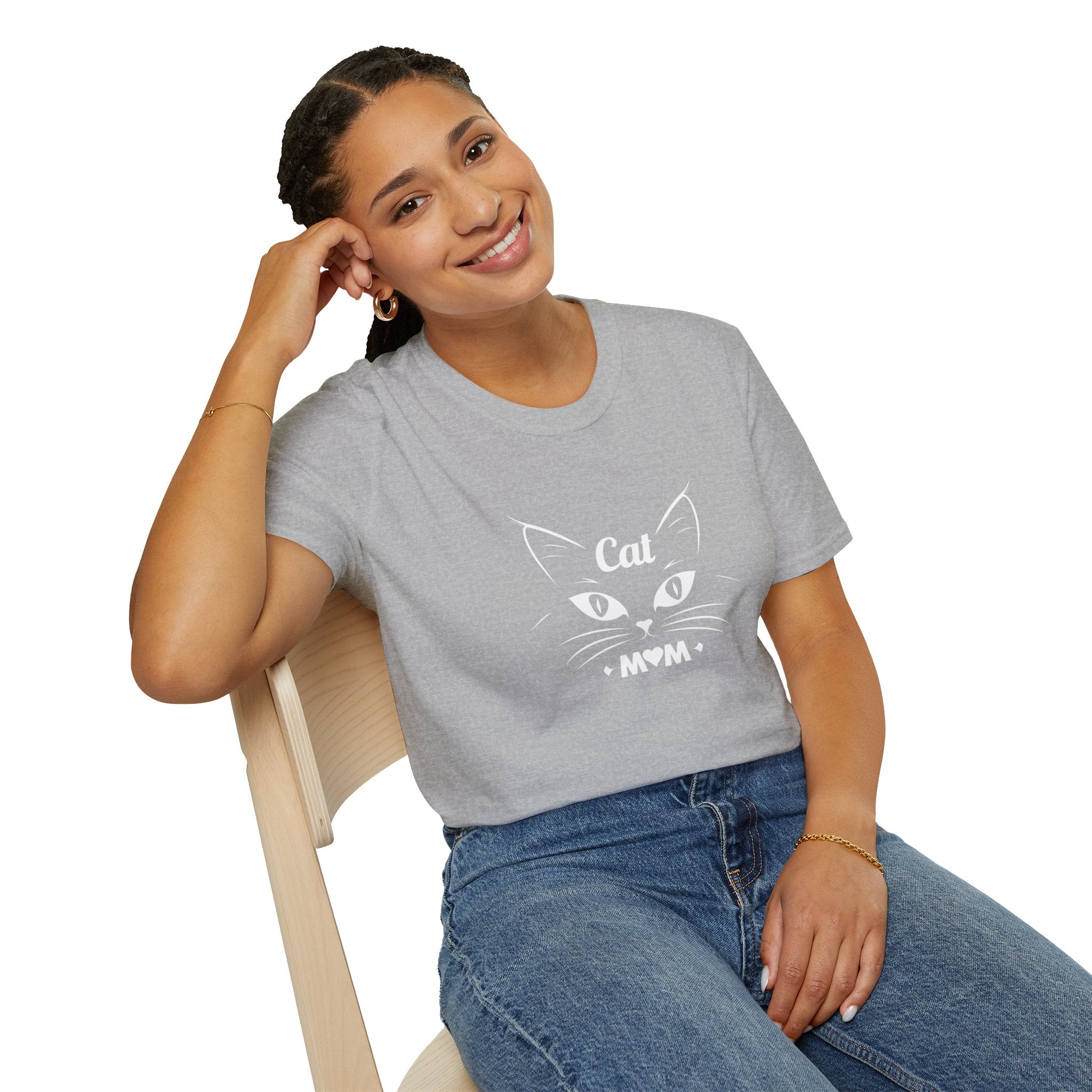 Cat Mom T-Shirt, Cute Cat Lover Tee, Purr-fect Gift for Cat Owners, Animal Lover Apparel, Pet Mom Shirt