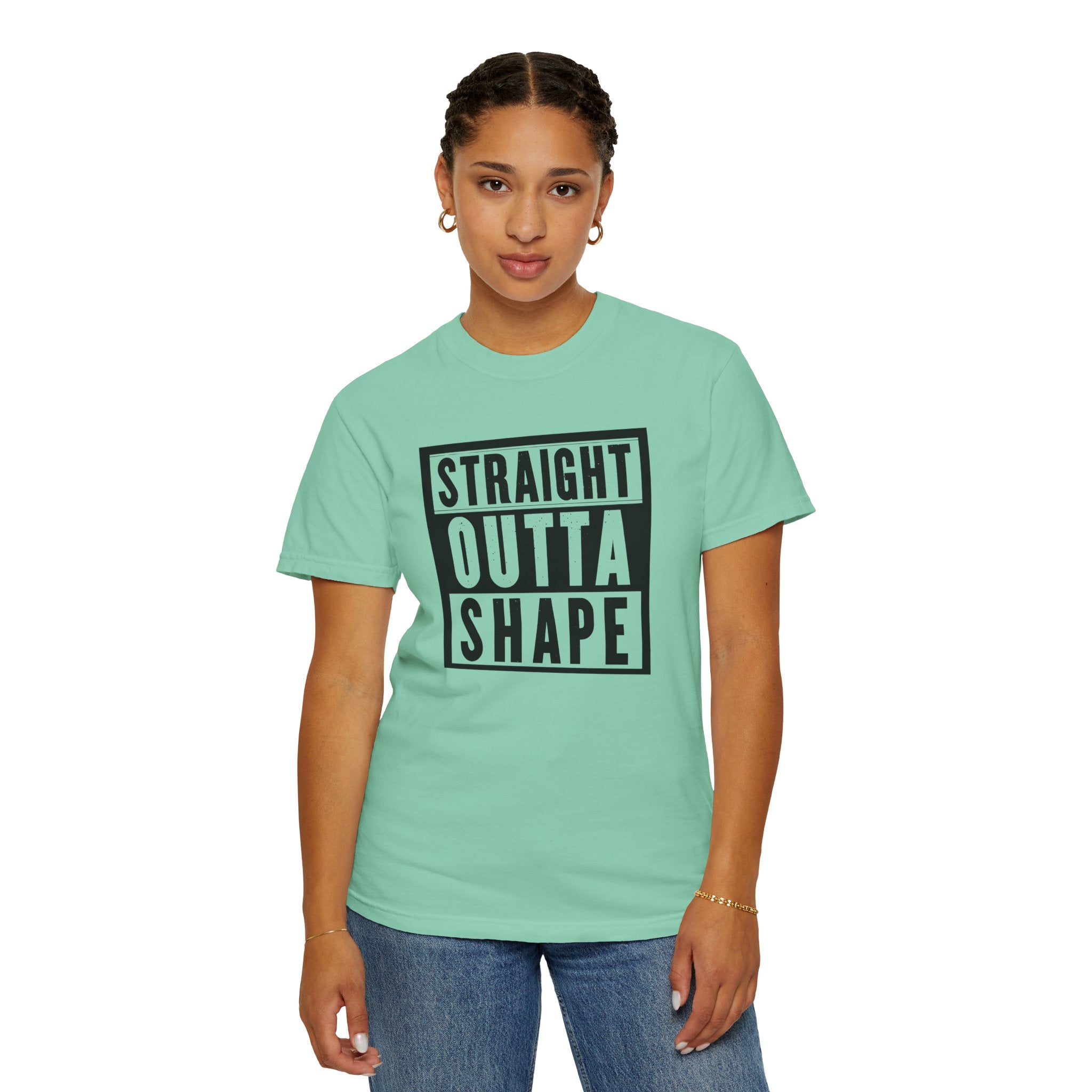 Shape Distorted Unisex Garment-Dyed T-shirt