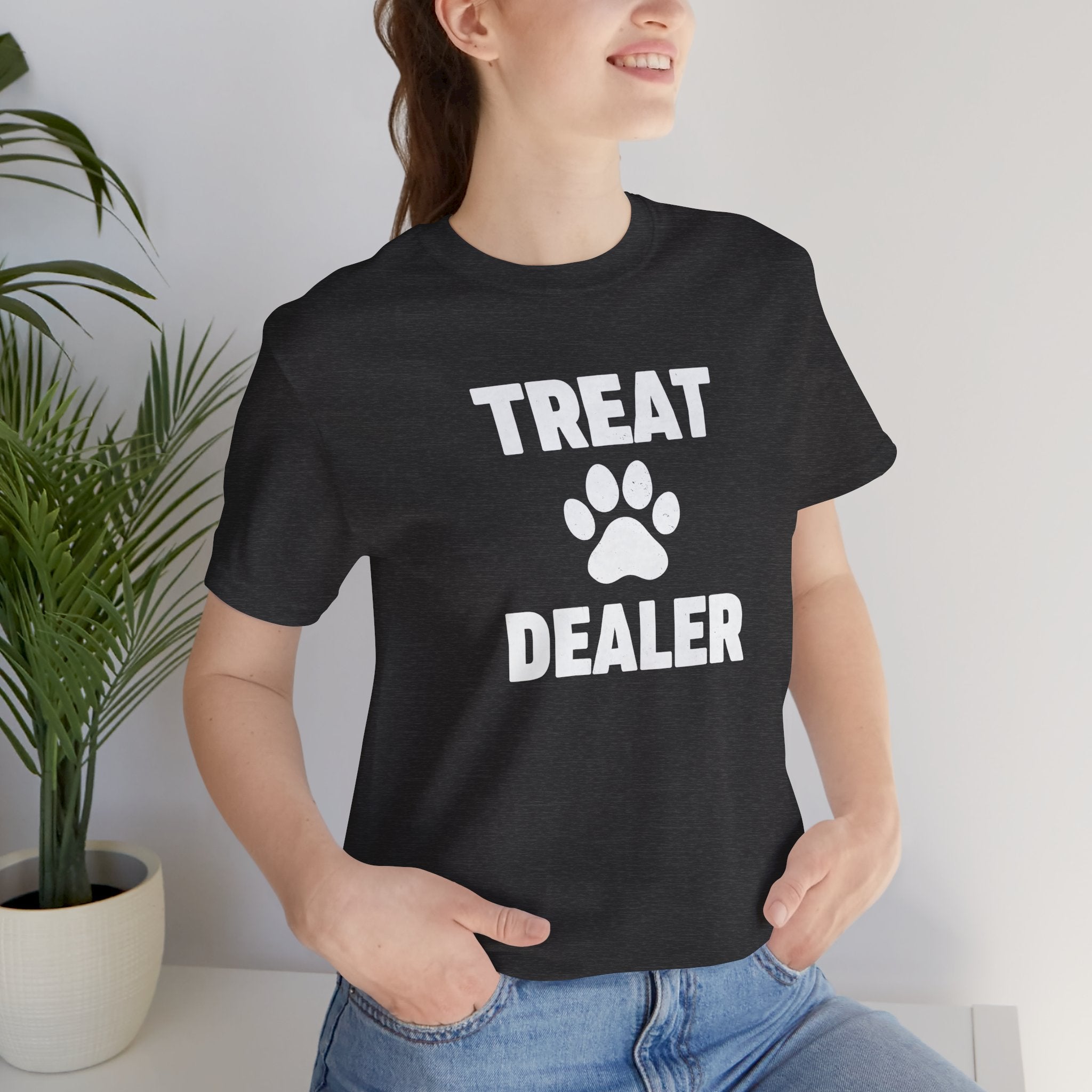 Treat Dealer T-Shirt — Funny Paw Print Tee for Dog Lovers