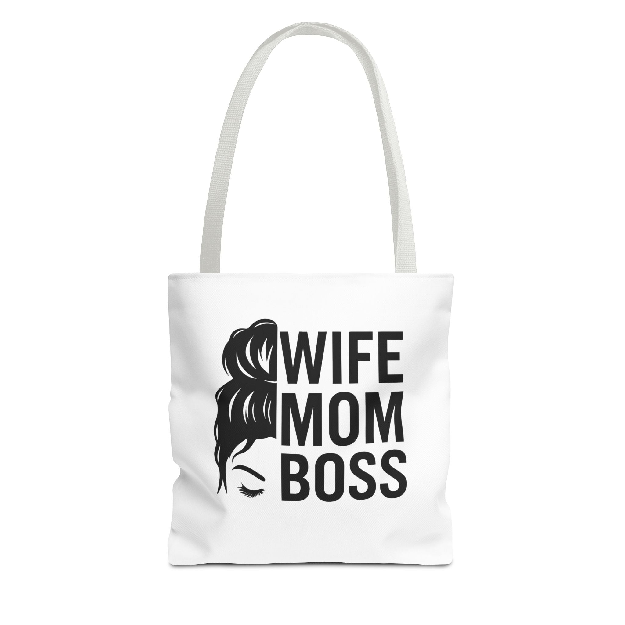 Wife Mom Boss Tote Bag - Chic, Durable Tote for Moms, Stylish Carry-All, Gift for Mother's Day, Work, and Everyday Use