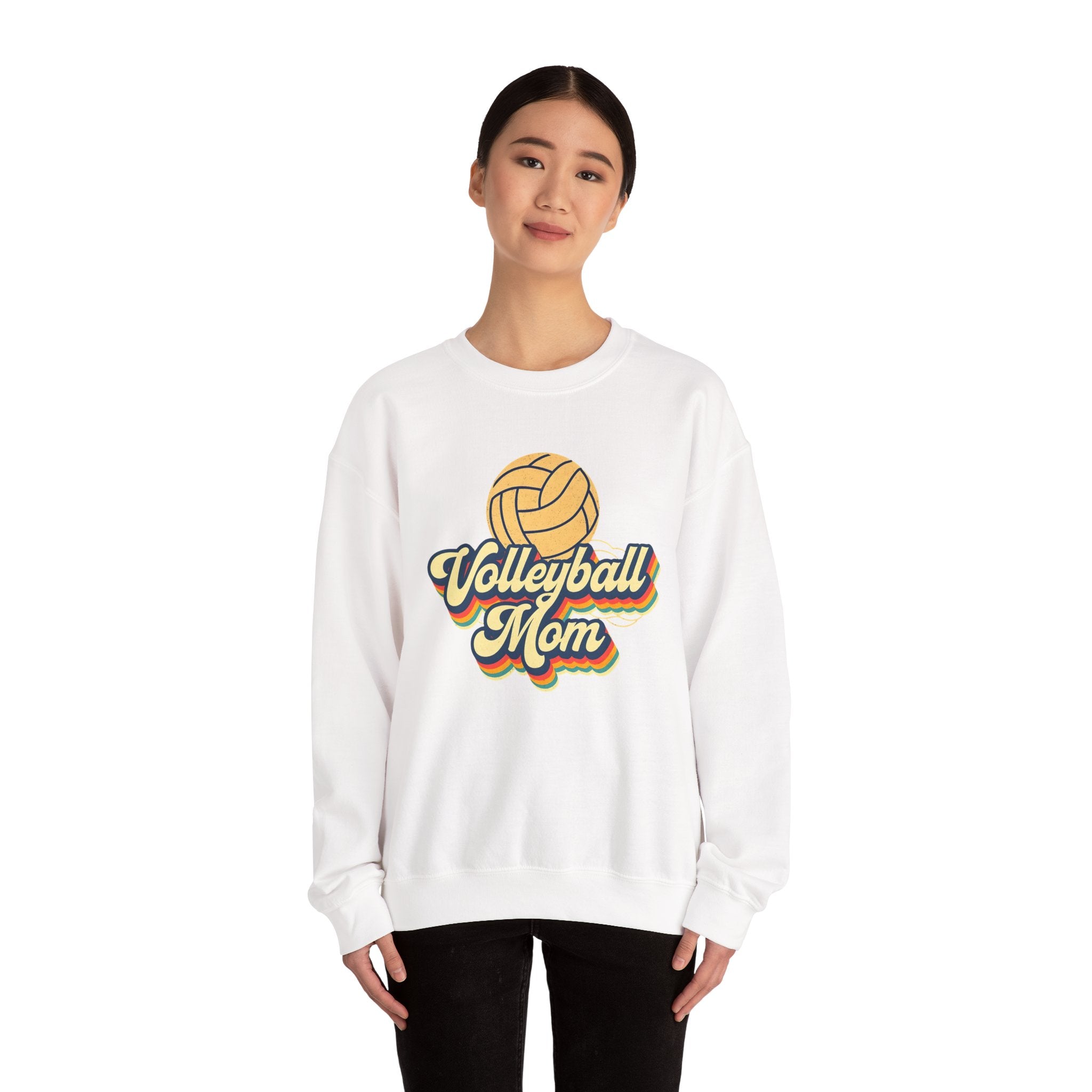 Volleyball Mom Sweatshirt - Cozy Crewneck for Sports Lovers, Gift for Volleyball Moms, Comfortable Athletic Apparel, Perfect for Game [...]