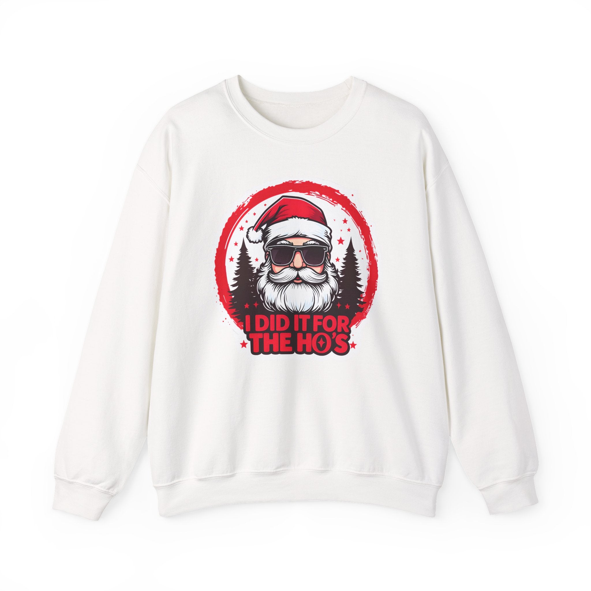Funny Christmas Sweatshirt, Santa Graphic Crewneck, Holiday Gift for Him/Her, Festive Apparel for Parties, Winter Wear