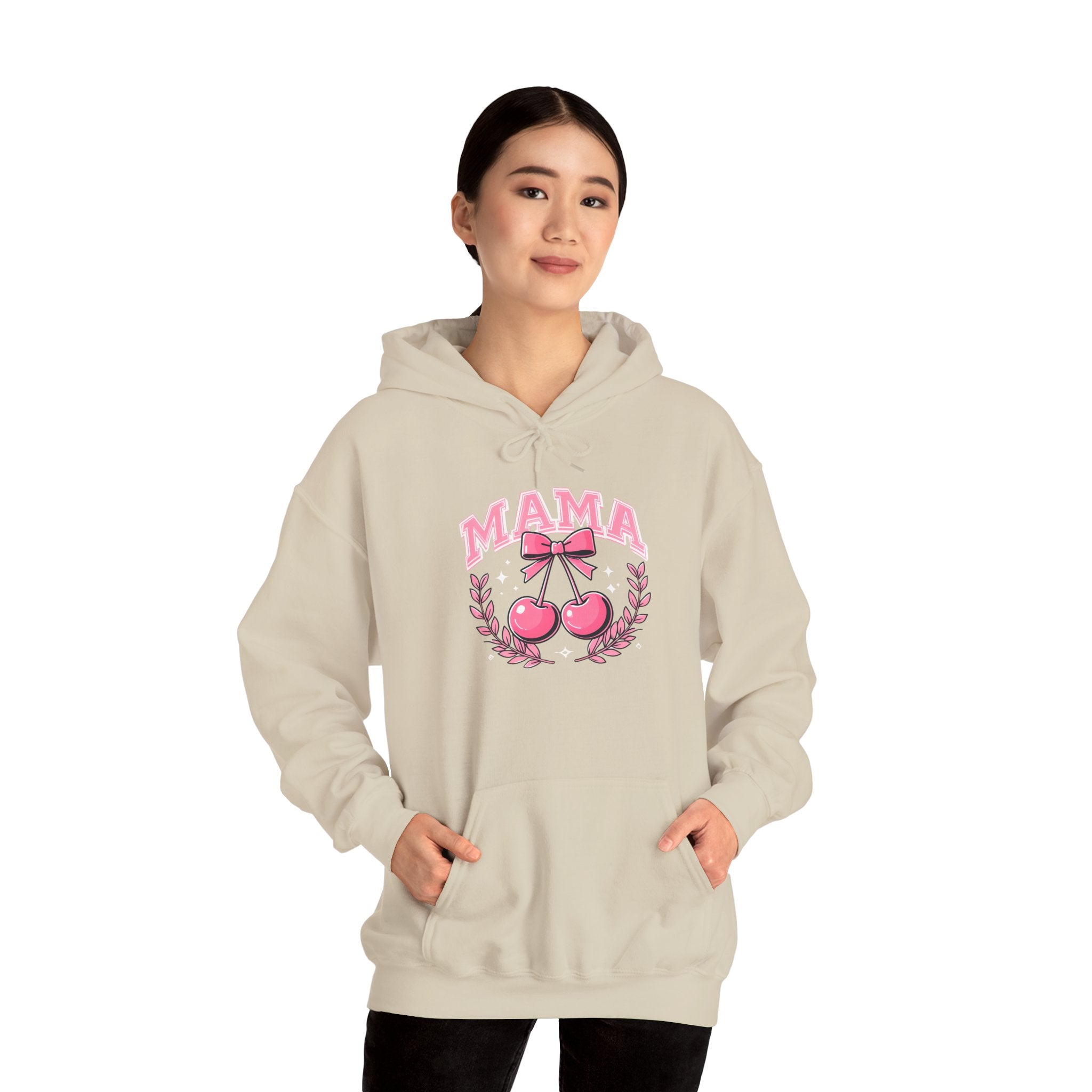 Mama Cherries Hoodie - Cozy Sweatshirt for Moms, Mother's Day Gift, Cute Family Wear, Comfortable Casual Outfit