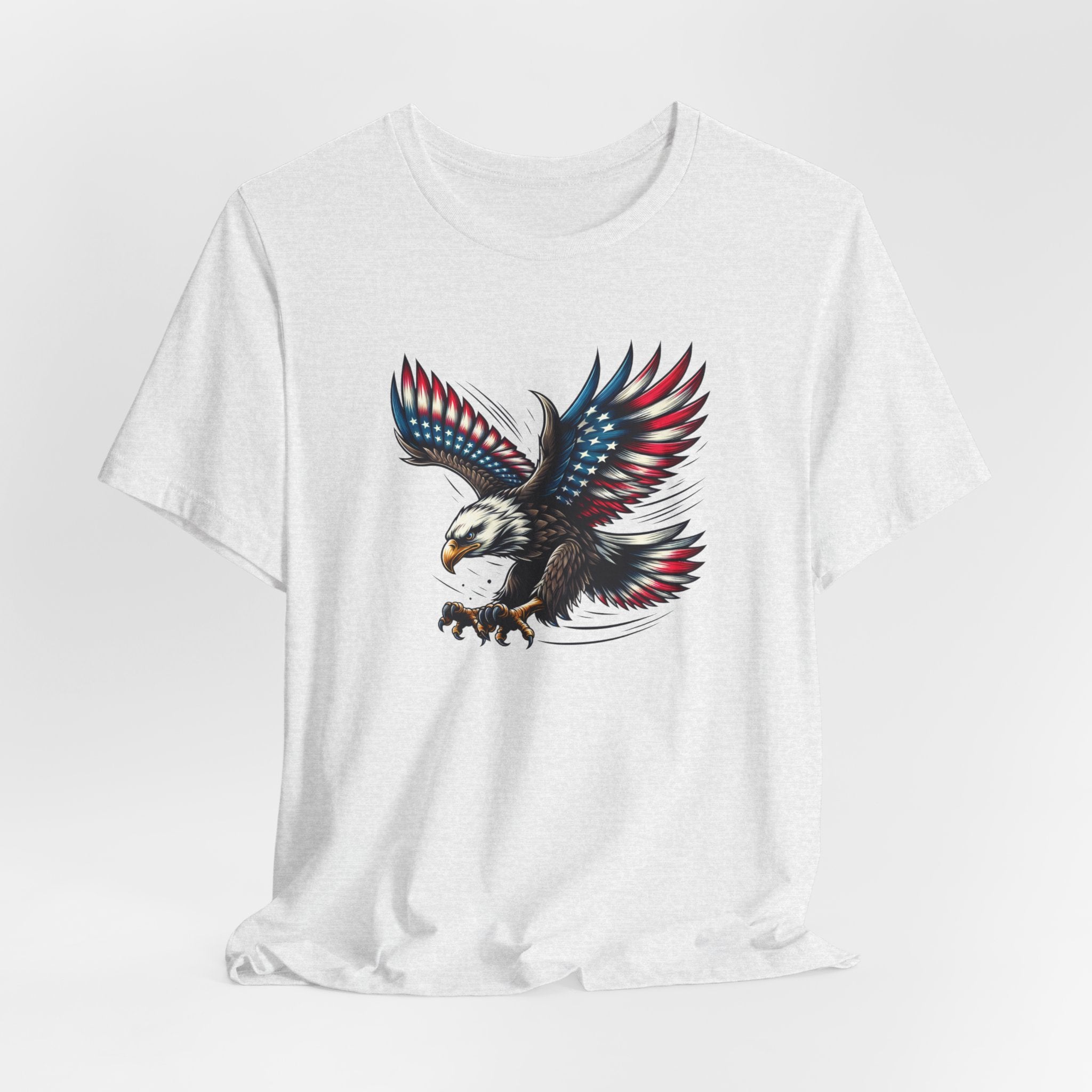 Patriotic Bald Eagle Tee — Red, White & Blue Graphic T-Shirt