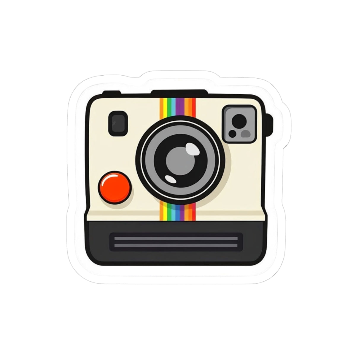 Retro Camera Kiss-Cut Stickers - Perfect for Photographers & Vintage Lovers