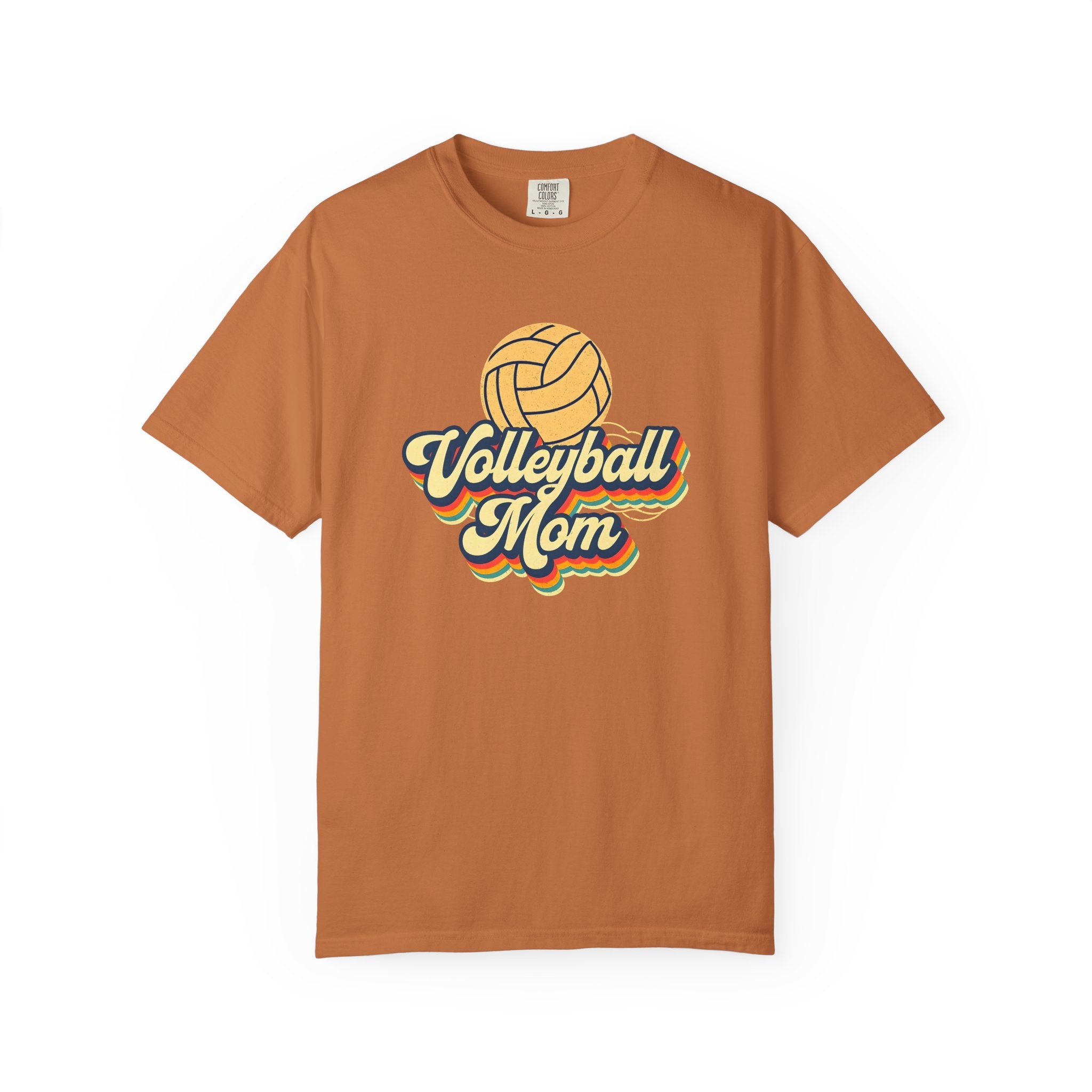 Volleyball Mom T-Shirt, Unisex Garment-Dyed Tee for Sports Lovers, Great for Gifts, Casual Wear, Volleyball Events, Mother’s Day