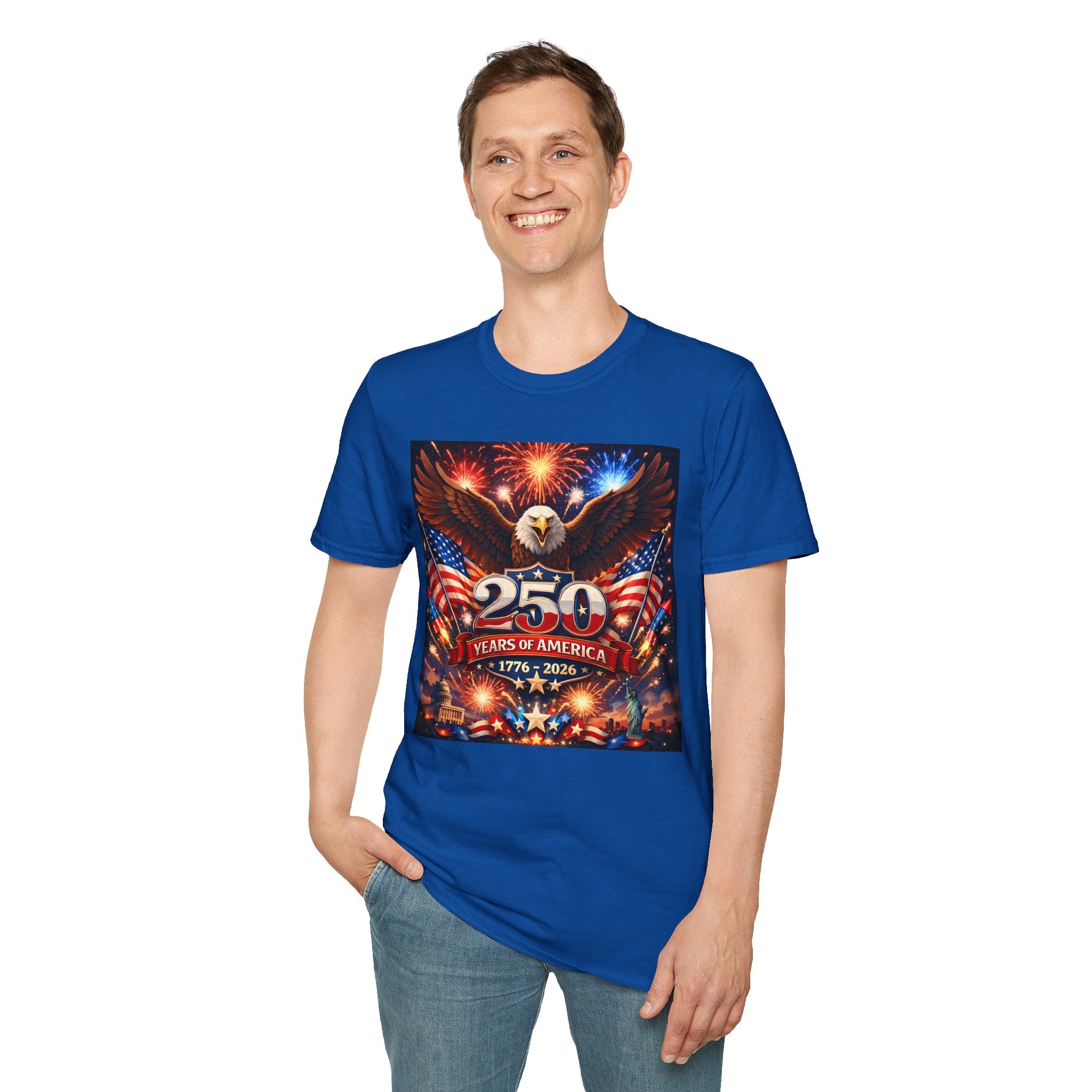 250 Years of America T-Shirt — Patriotic Eagle 1776–2026 Independence Day Tee
