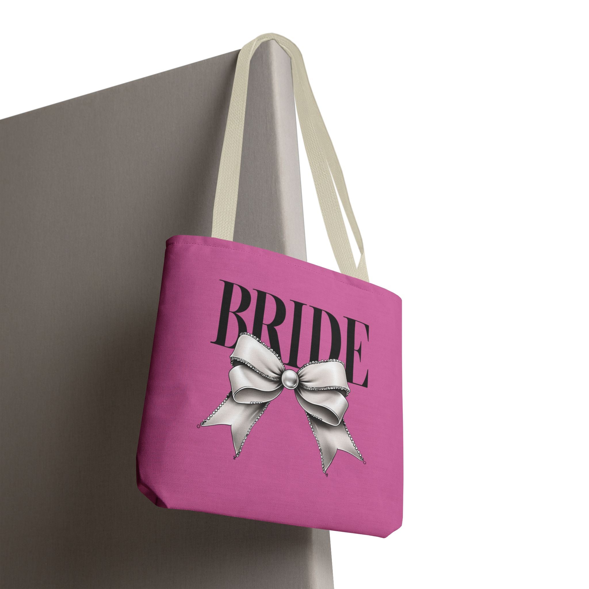 Bride Tote Bag with Bow Design