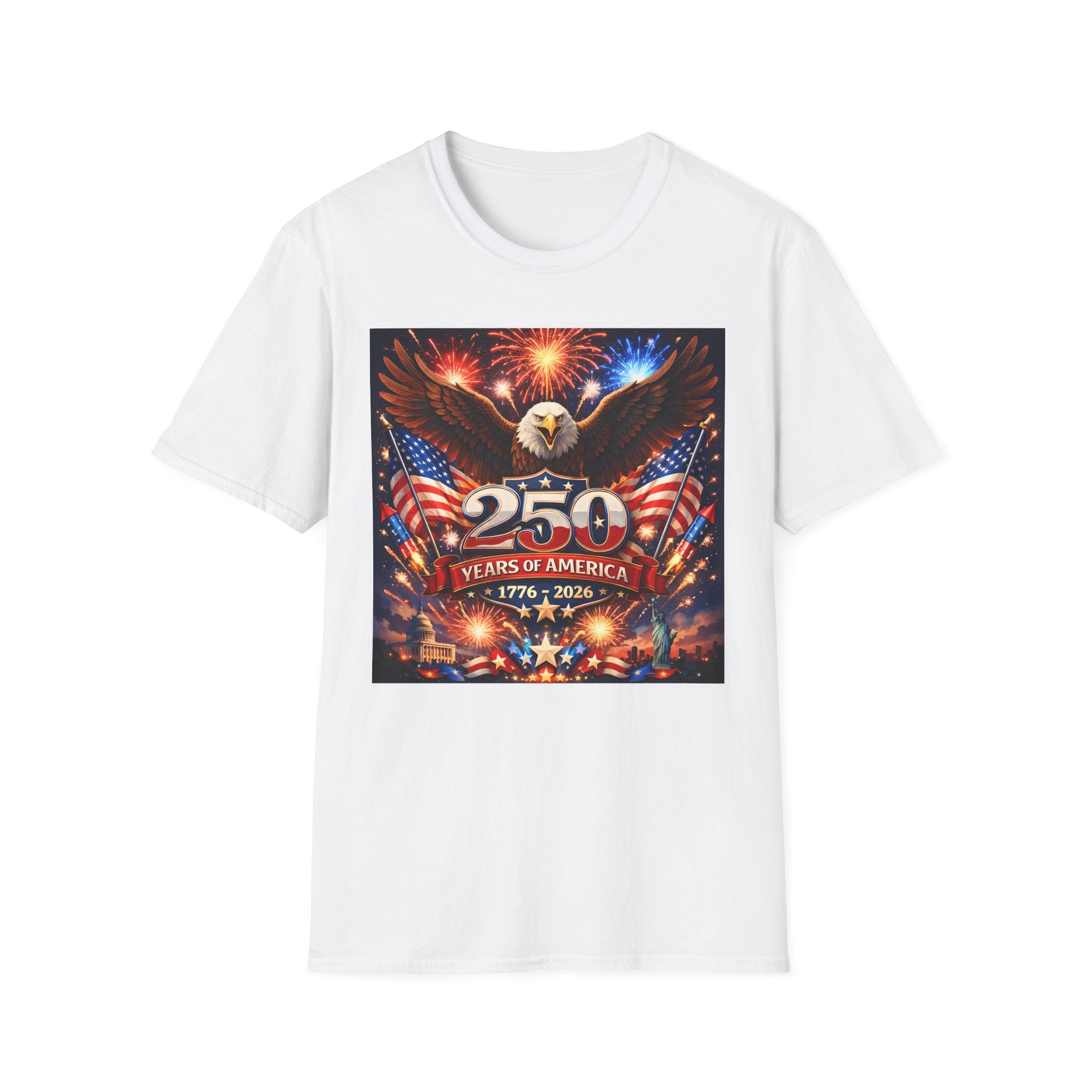 250 Years of America T-Shirt — Patriotic Eagle 1776–2026 Independence Day Tee