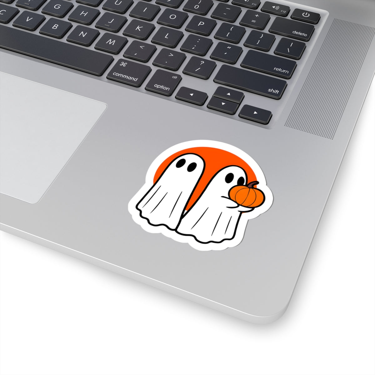 Spooky Ghost Kiss-Cut Stickers | Halloween Decor, Laptop Stickers, Cute Art, Gift for Friends, Fun Party Favors