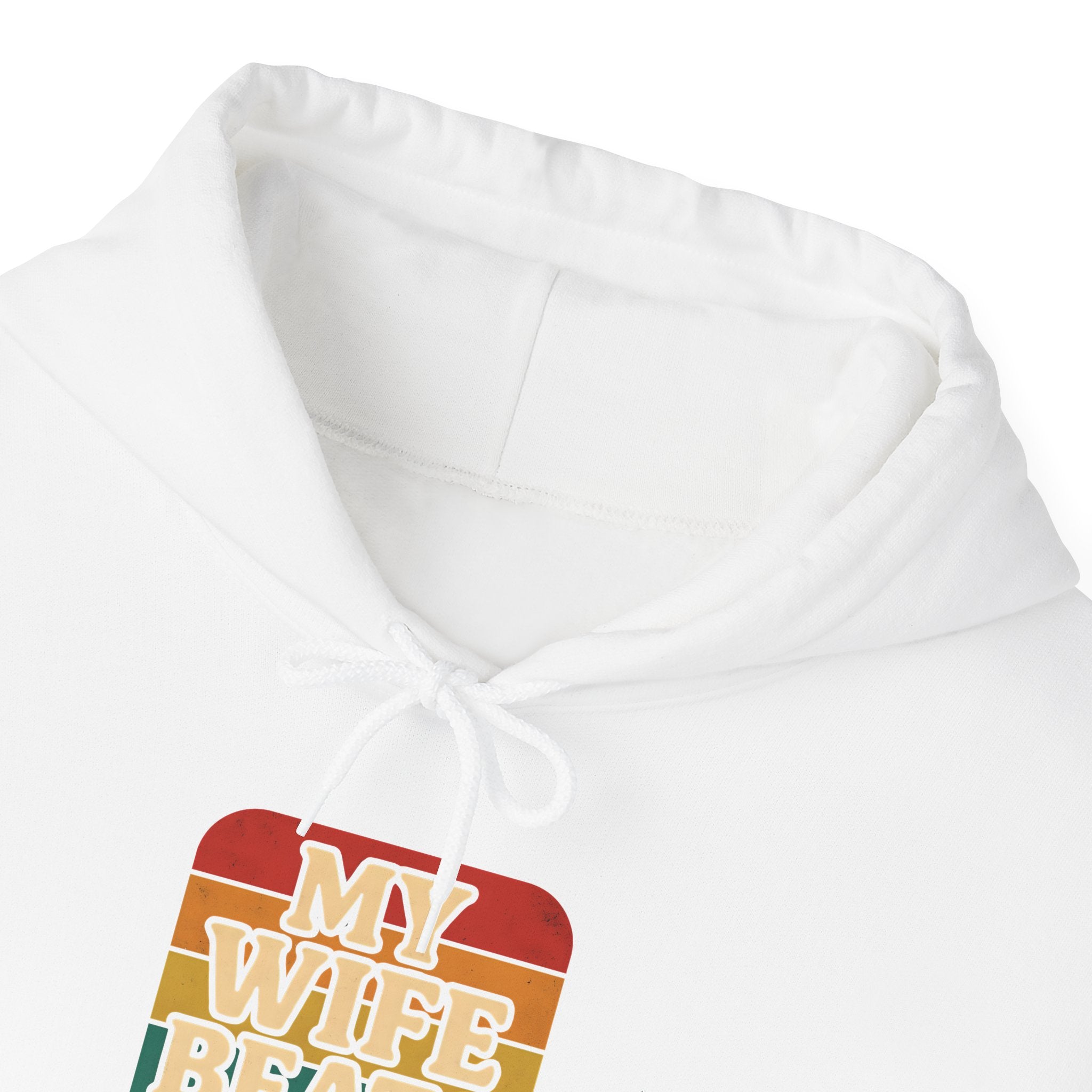 Retro Hoodie - 'My Wife Beats Me' Comfortable Sweatshirt