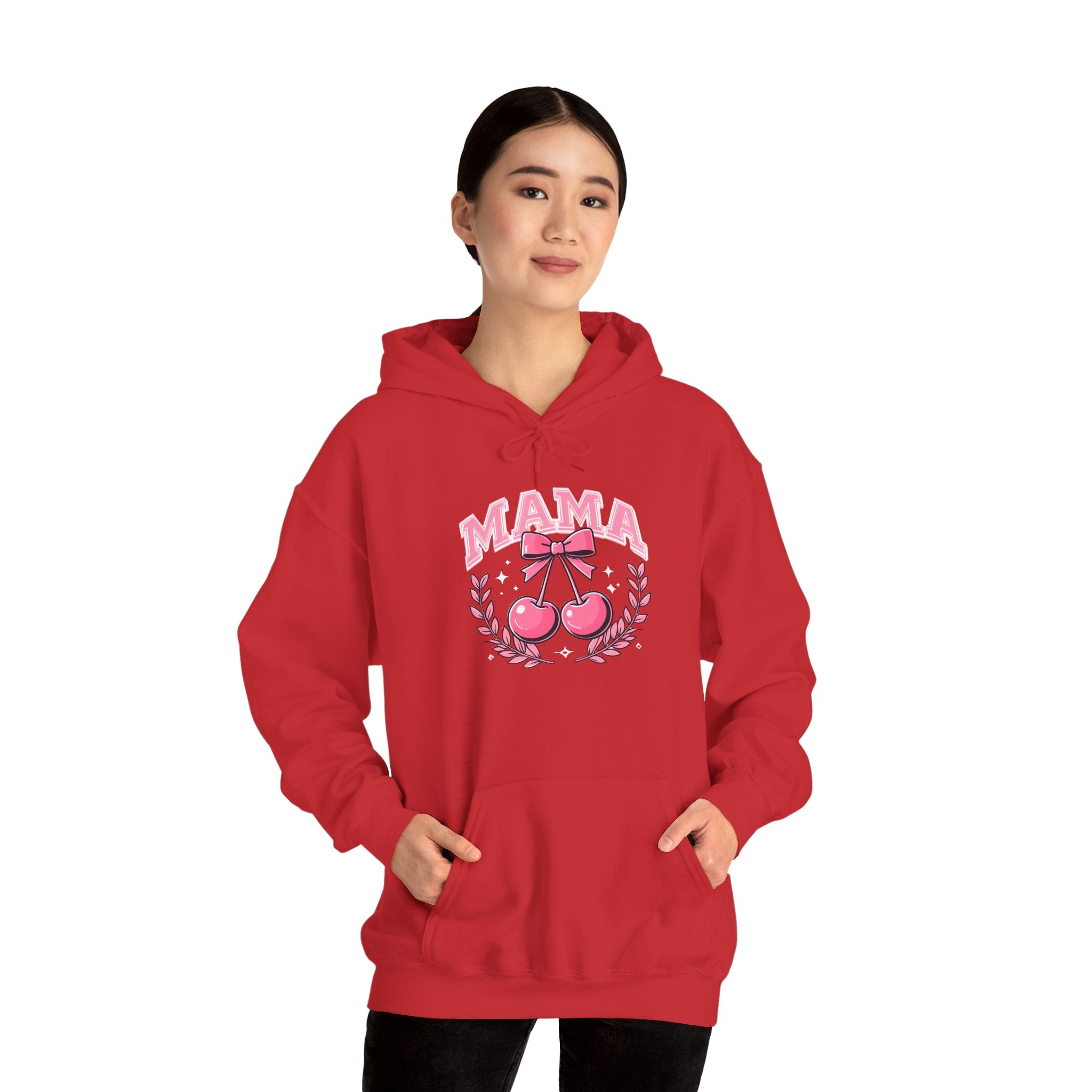 Mama Cherries Hoodie - Cozy Sweatshirt for Moms, Mother's Day Gift, Cute Family Wear, Comfortable Casual Outfit