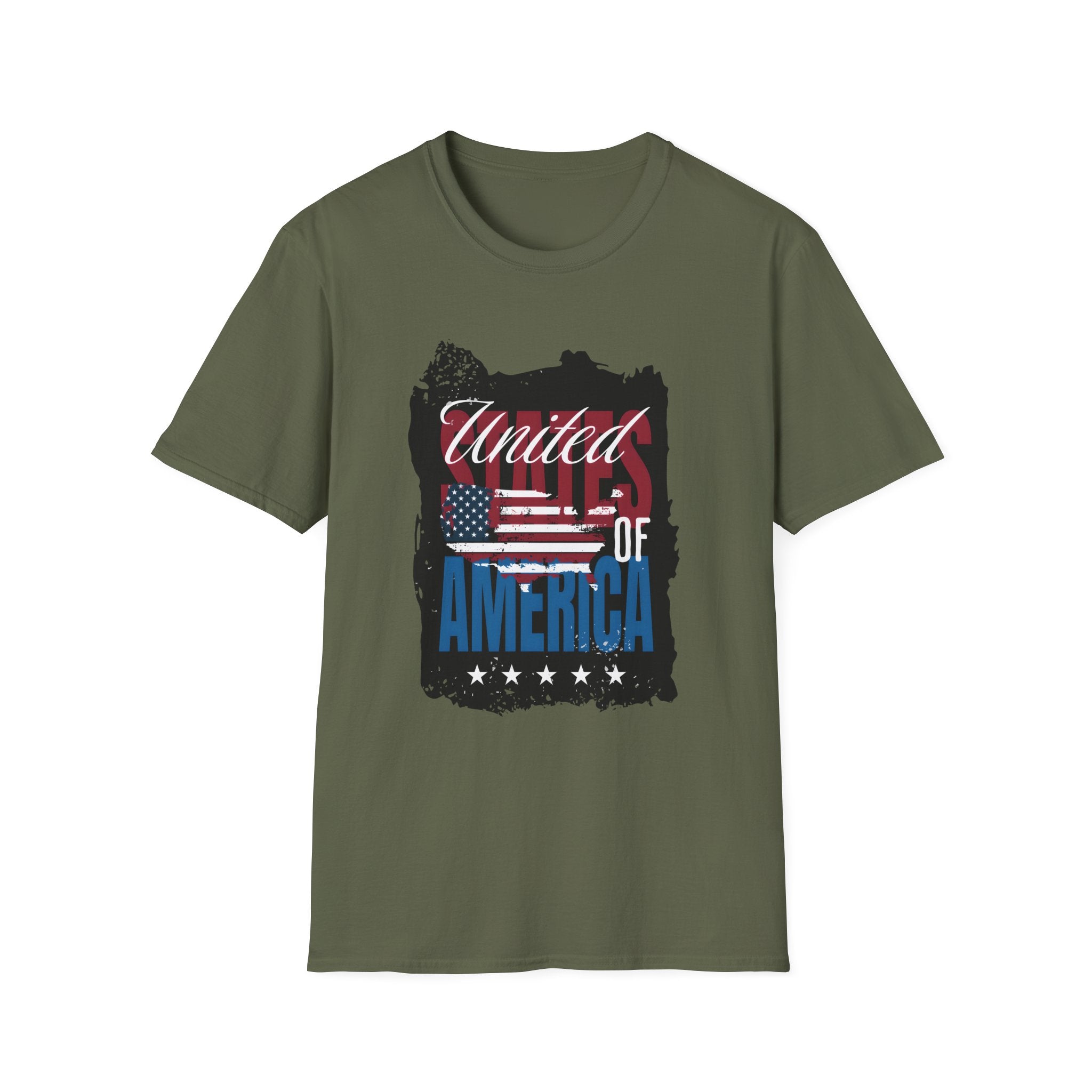 United We Stand T-Shirt — American Flag "United of America" Patriotic Tee for 4th of July
