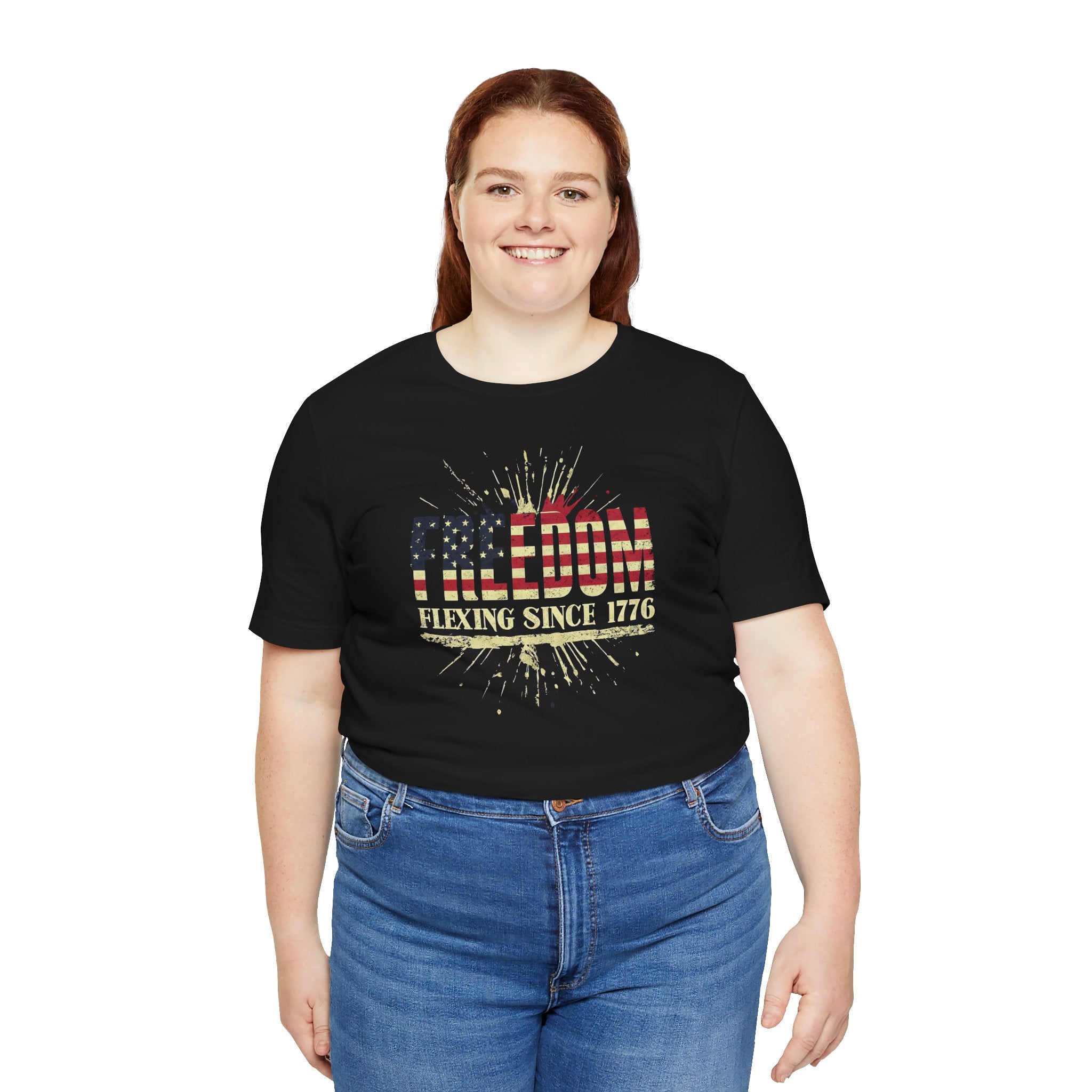 Freedom Flexing Since 1776 T-Shirt — Patriotic Fourth of July Tee
