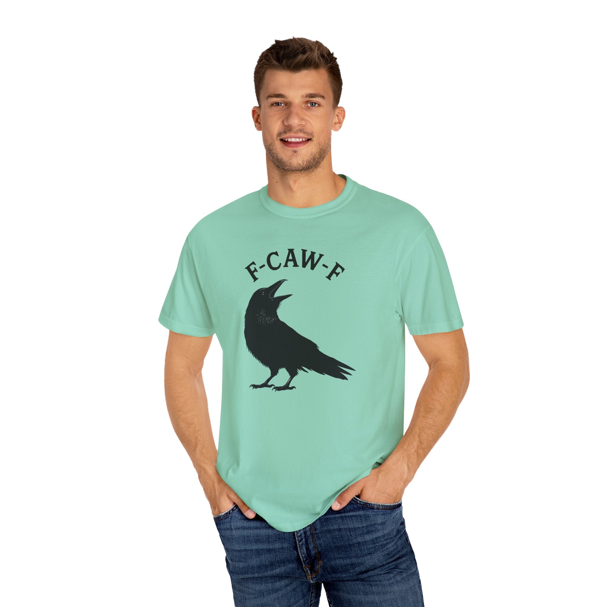 F-Caw-F Unisex Garment-Dyed T-Shirt