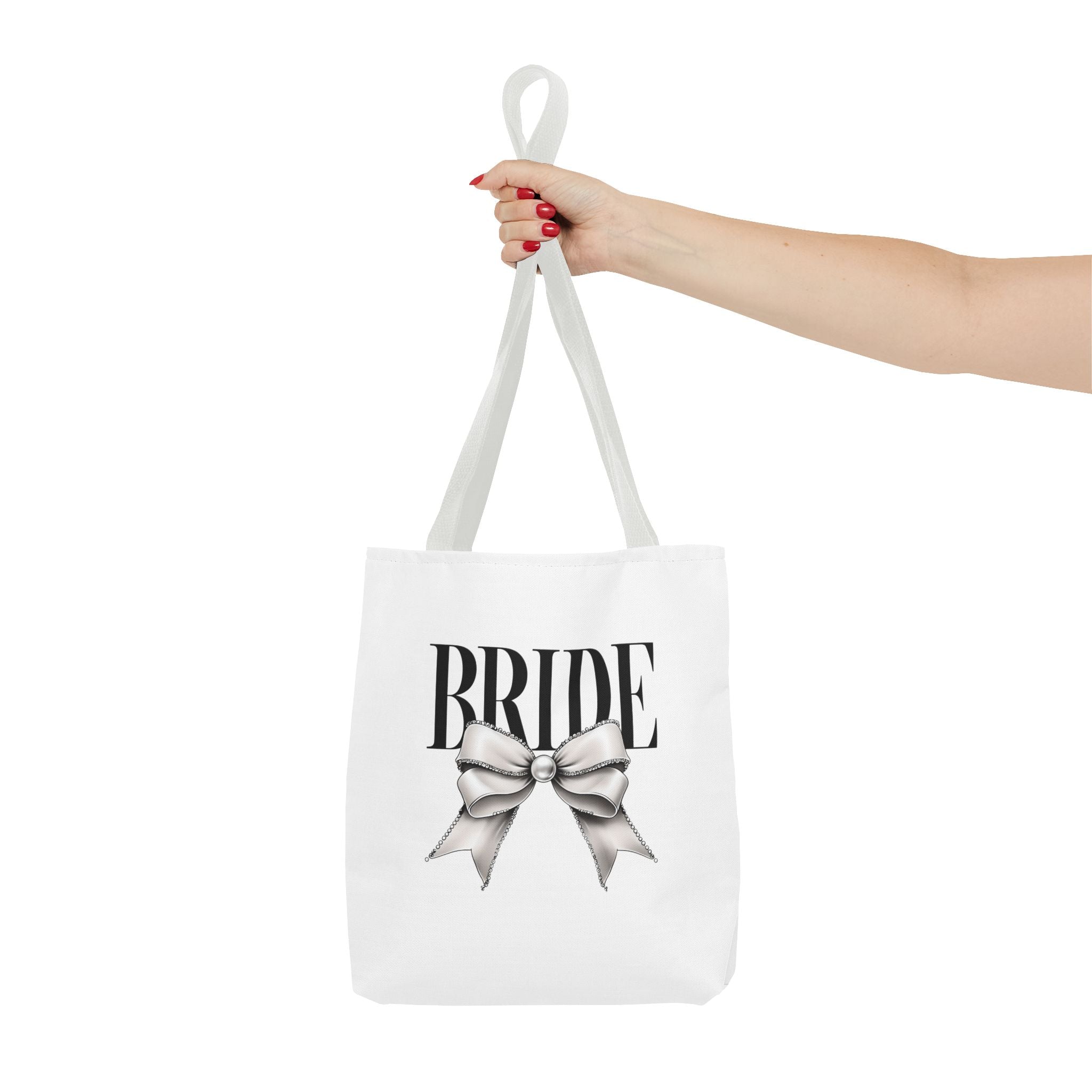 Elegant Bride Tote Bag with Bow Design