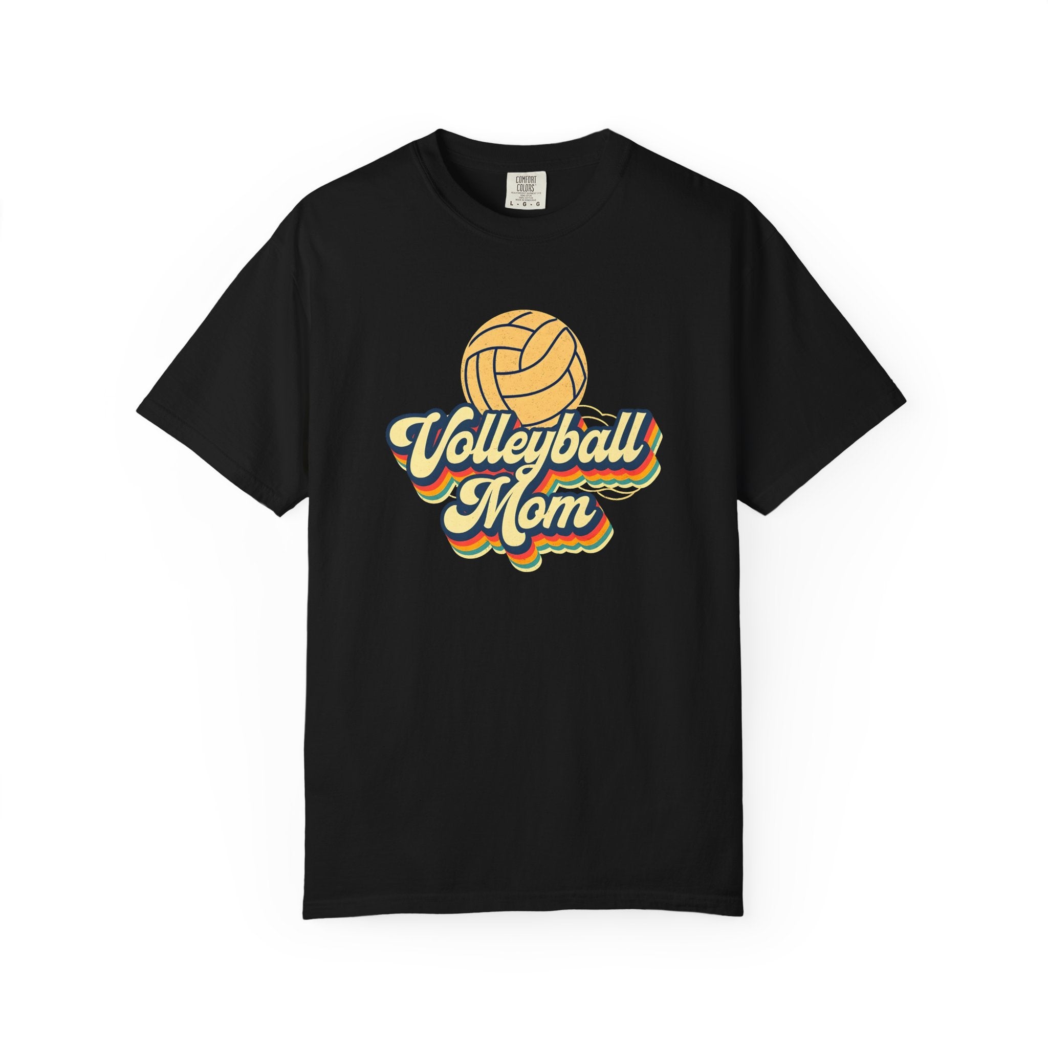 Volleyball Mom T-Shirt, Unisex Garment-Dyed Tee for Sports Lovers, Great for Gifts, Casual Wear, Volleyball Events, Mother’s Day