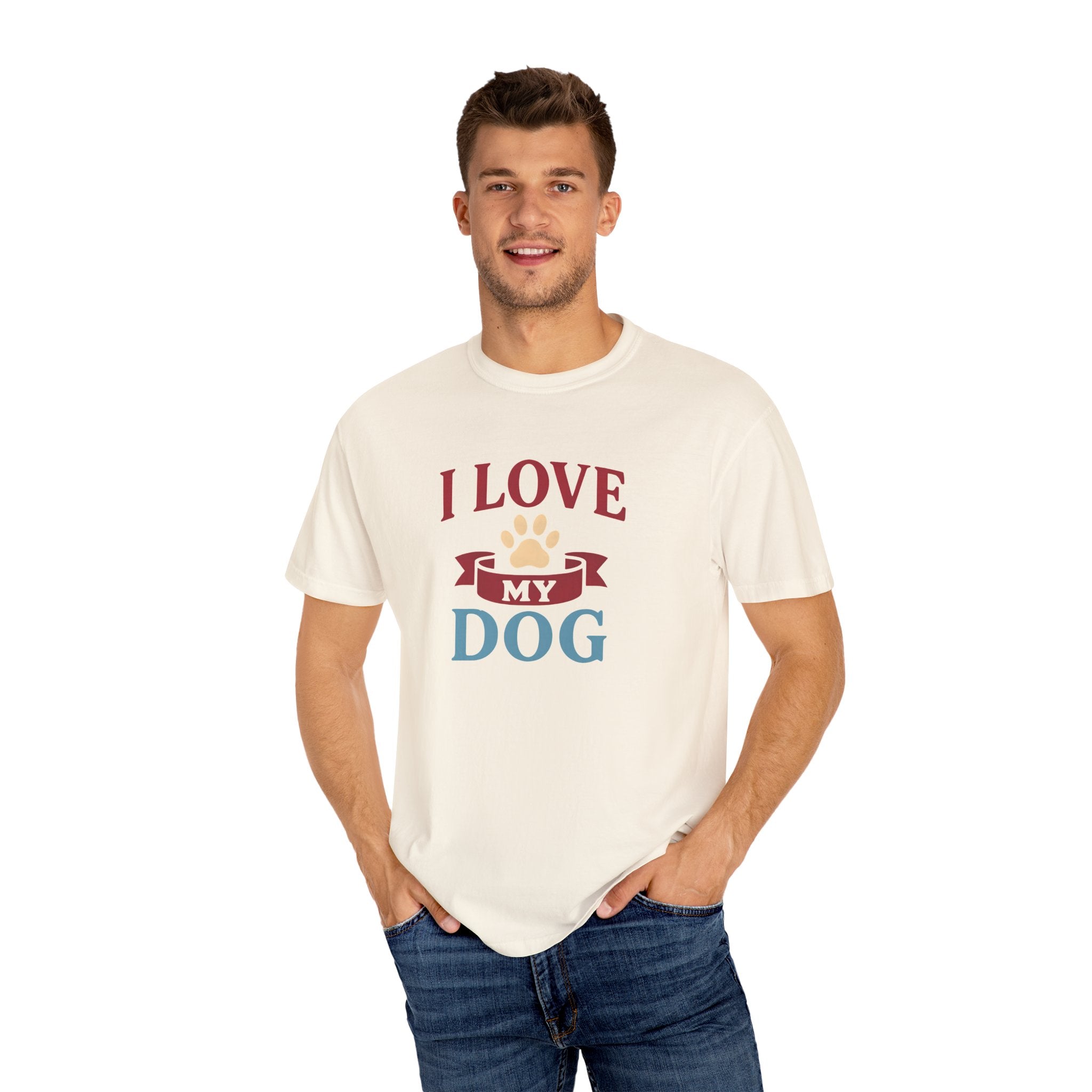 Dog Lover Unisex T-Shirt - I Love My Dog, Cute Pet Apparel, Gift for Dog Owners, Animal Lover Tee, Casual Everyday Style