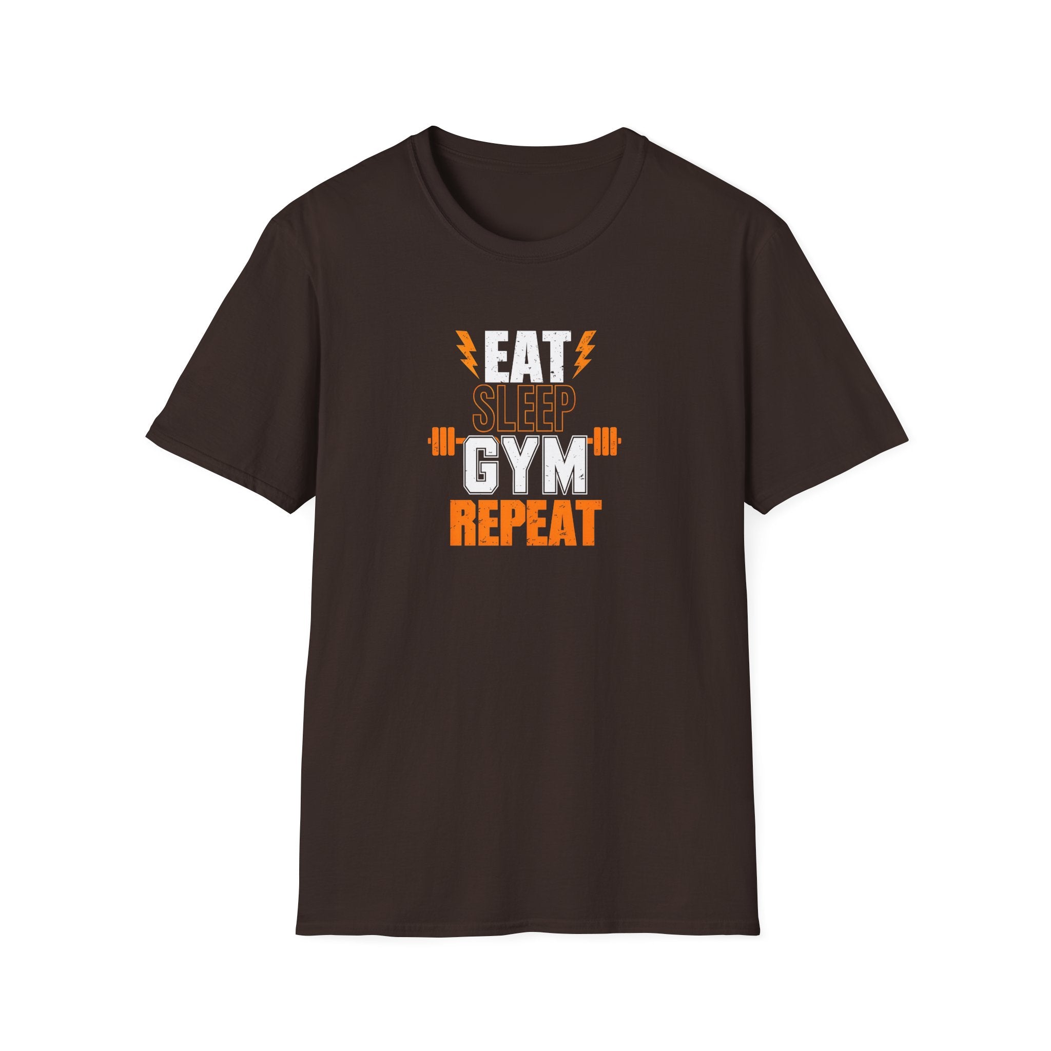 Gym Motivation Unisex Softstyle T-Shirt – Eat Sleep Gym Repeat