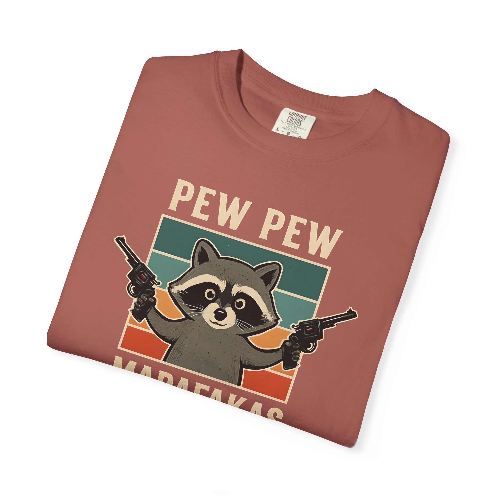 Pew Pew MafaFakas T-Shirt - Fun Unisex Garment-Dyed Tee